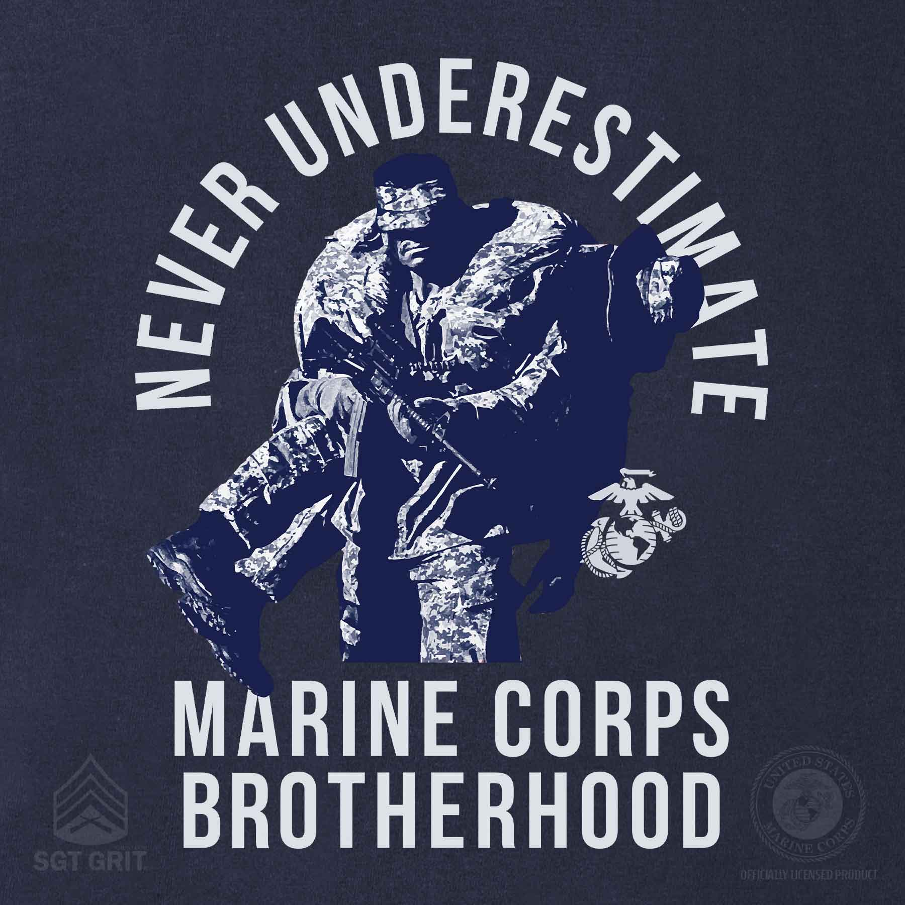 USMC Marine Corps Brotherhood T-shirt 100% Cotton - Image 7