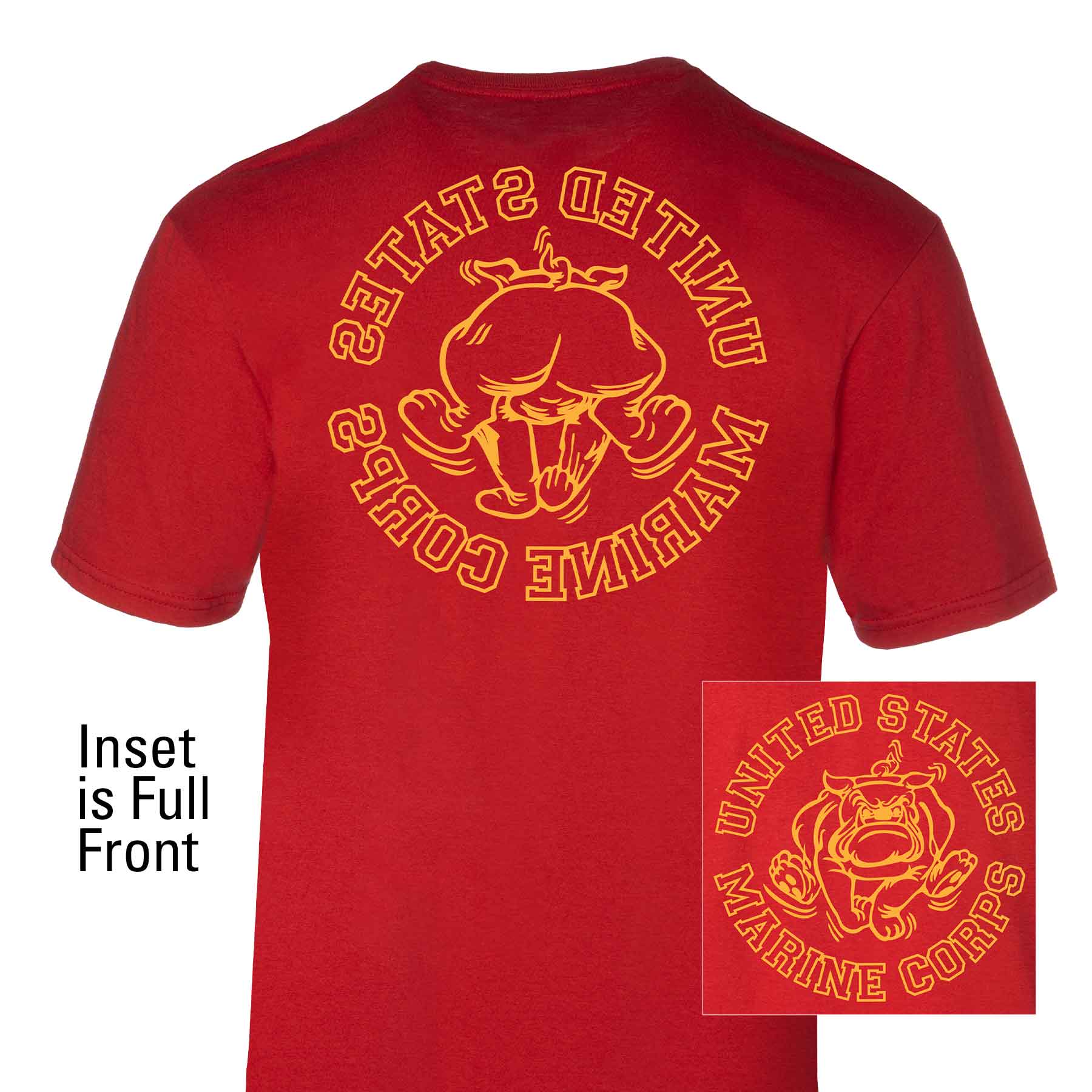 Marine Corps Bulldog Mascot Graphic T-shirt
