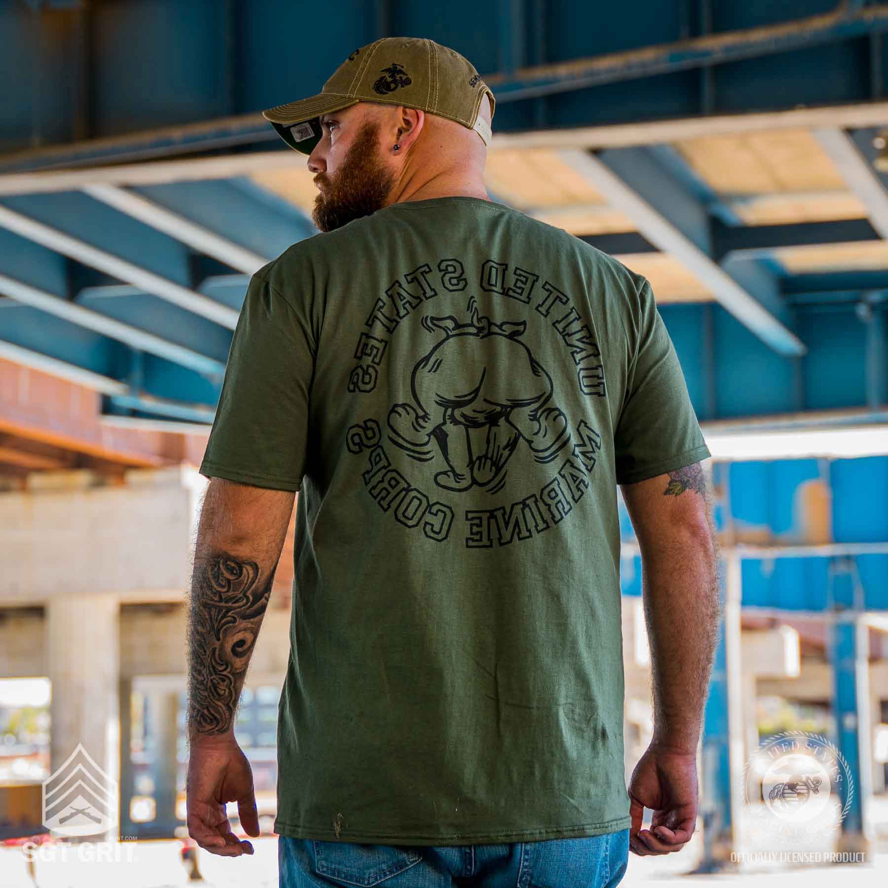Marine Corps Bulldog Mascot Graphic T-shirt - Image 12