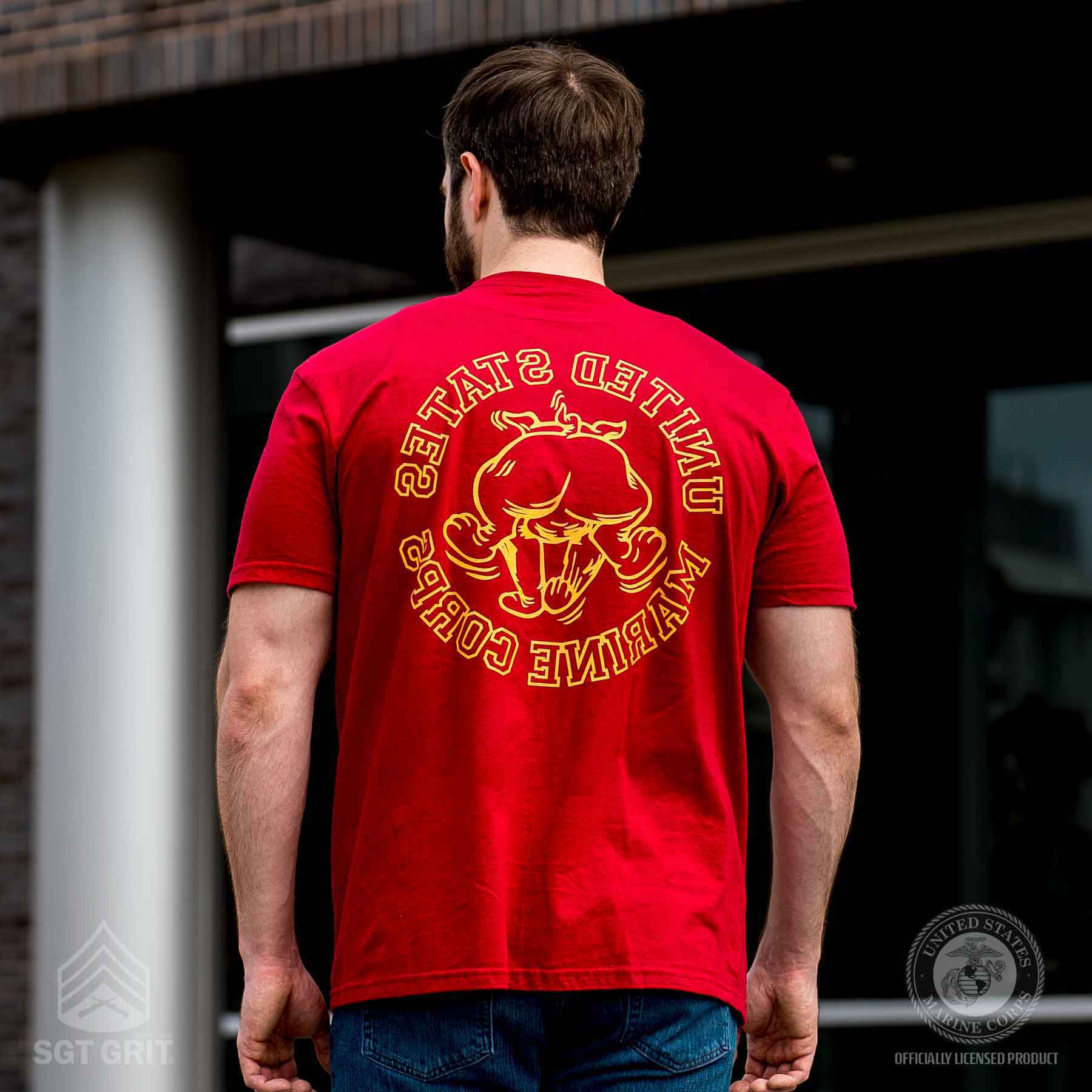 Marine Corps Bulldog Mascot Graphic T-shirt - Image 5