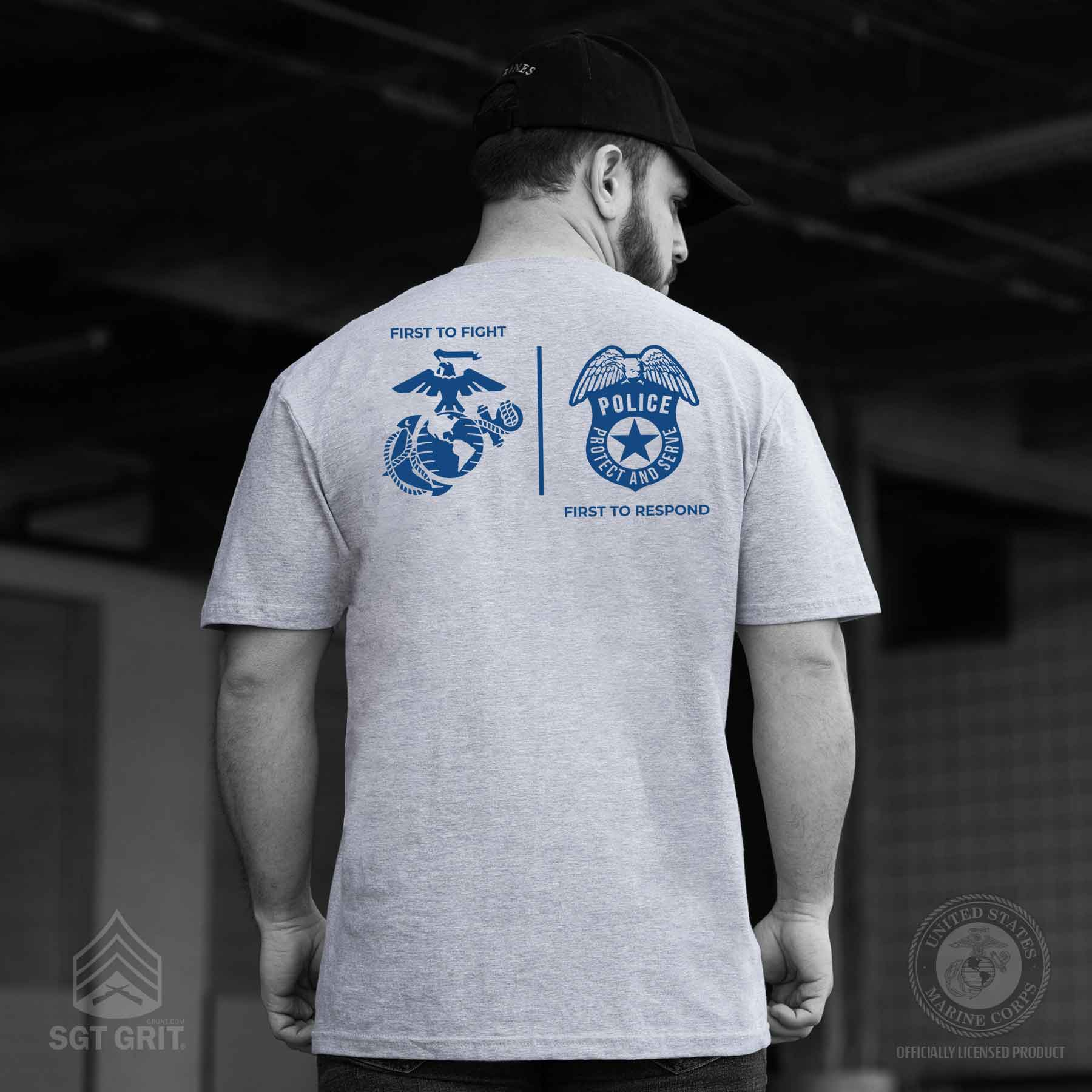 USMC First Responders Police T-shirt - Image 6
