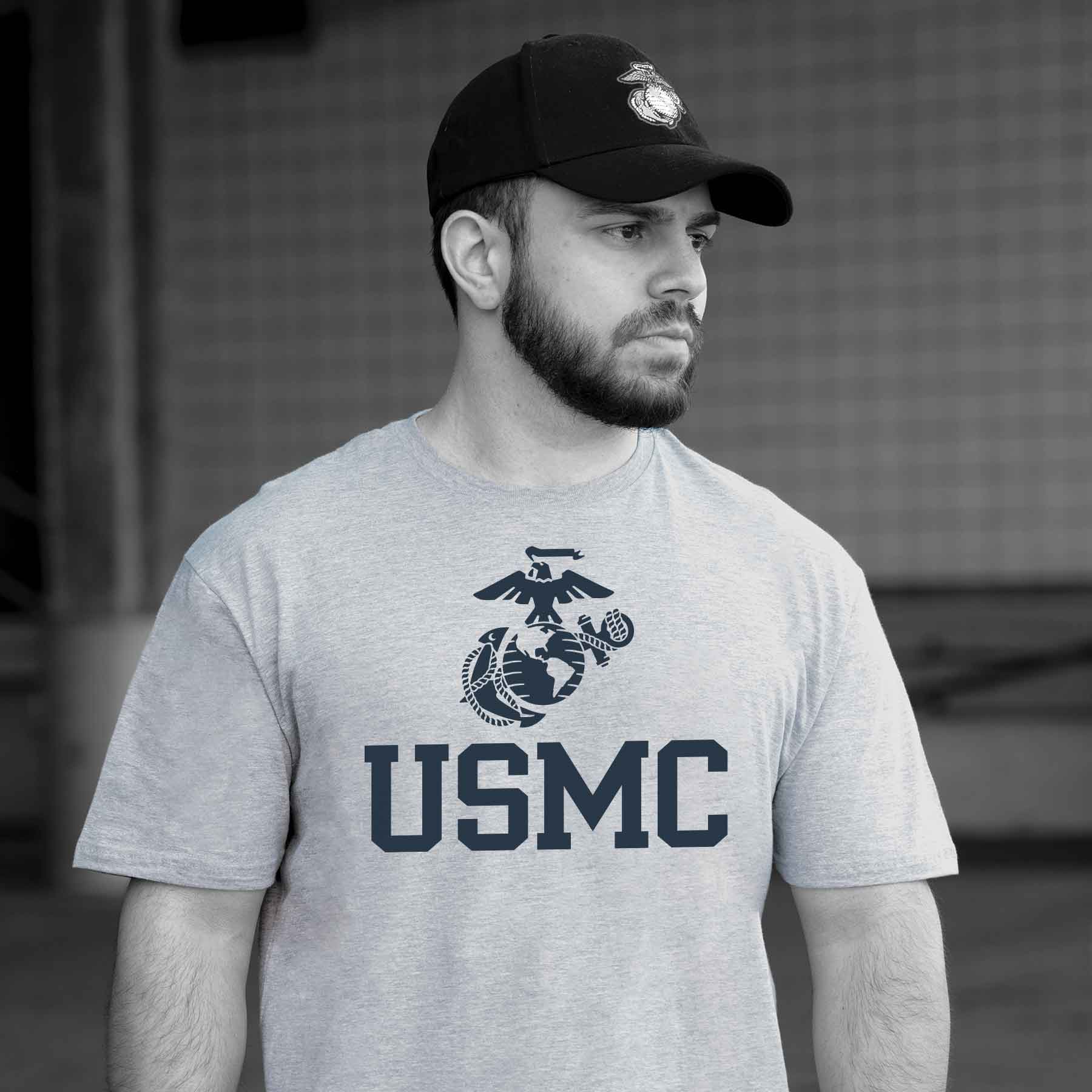 Champion USMC Jock Tag Tri-blend T-shirt - Image 2