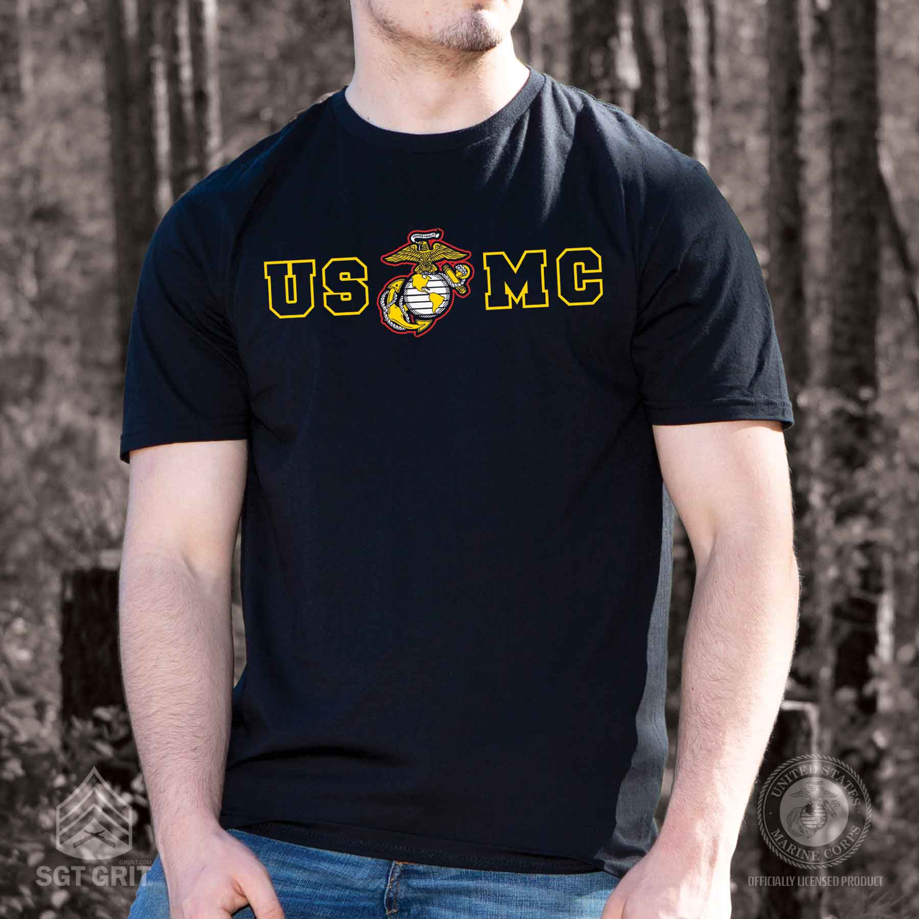 USMC Collegiate T-shirt - Image 2