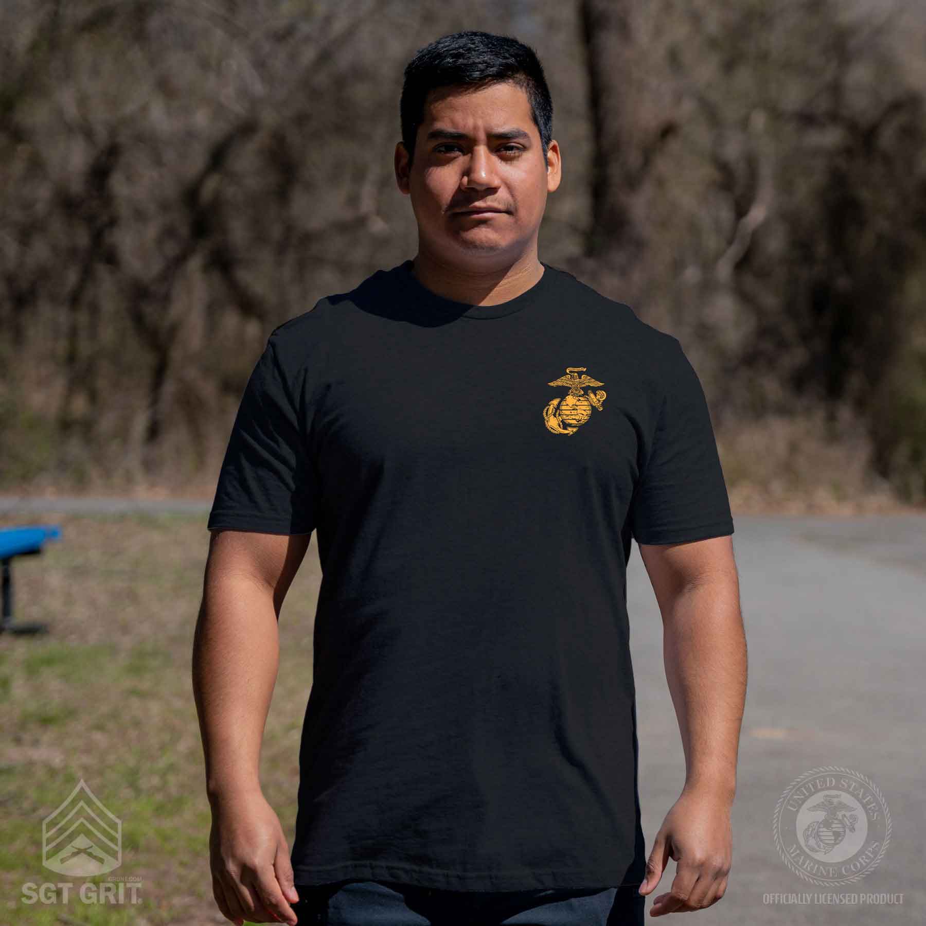 Semper Fidelis Tun Tavern Back With Left Chest T-shirt - Image 2
