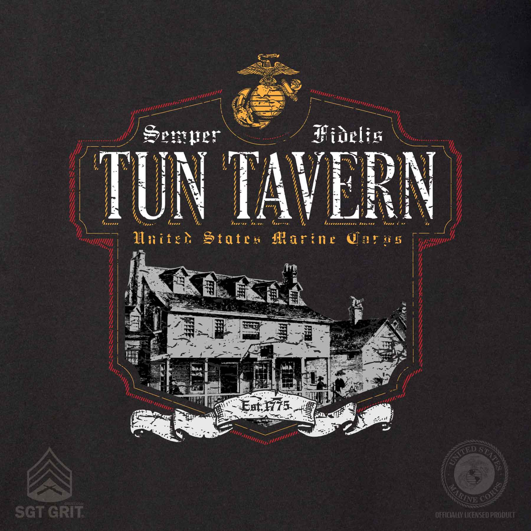 Tun Tavern Full Front T-shirt - Image 3