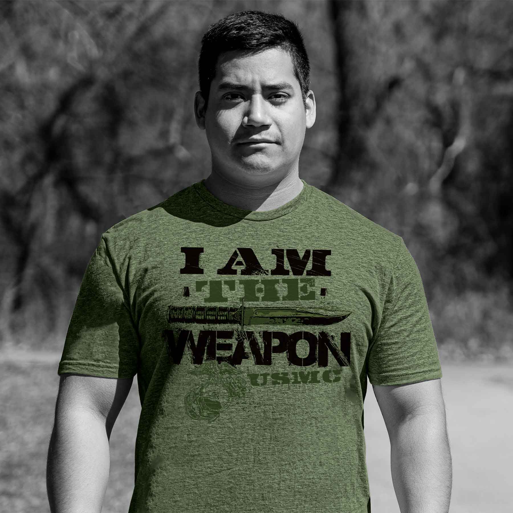 I Am The Weapon USMC T-shirt - Image 2