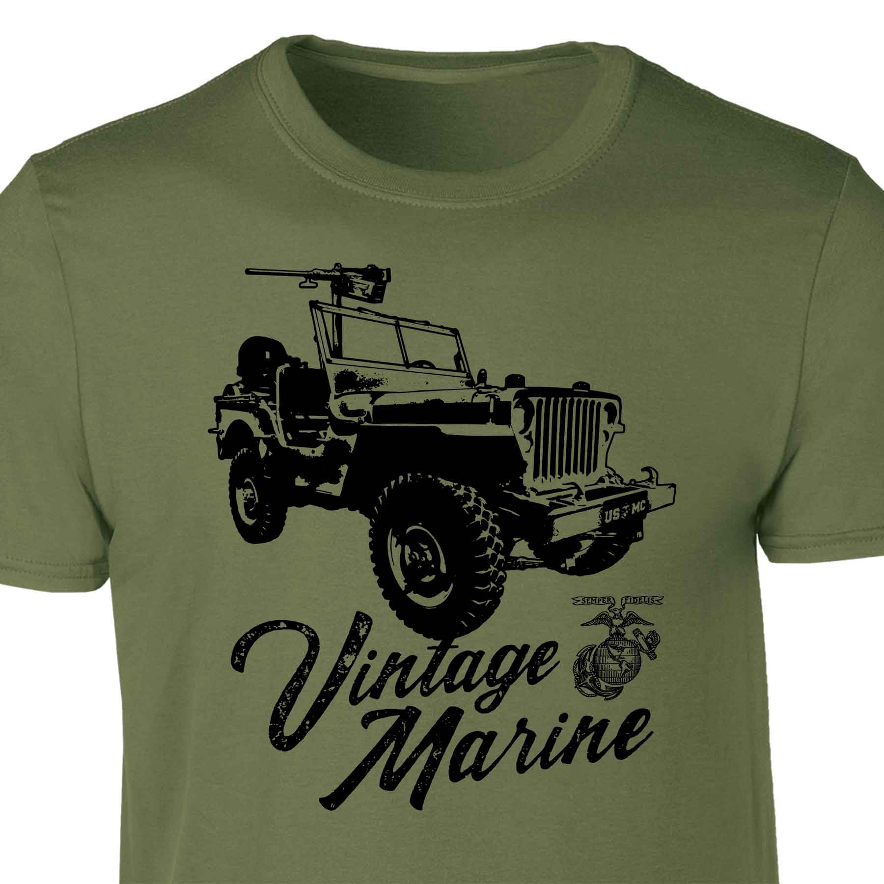Vintage Marine Jeep T-shirt