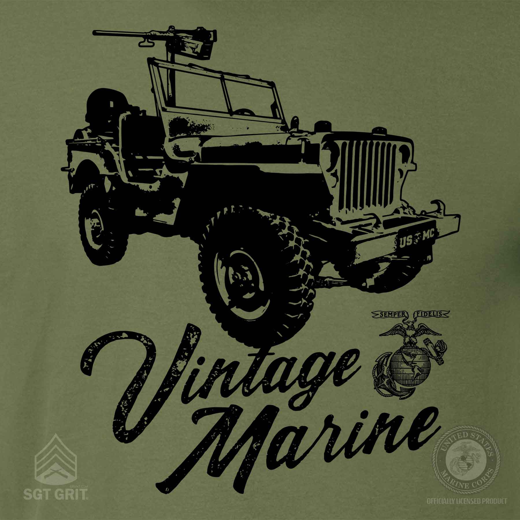Vintage Marine Jeep T-shirt - Image 3
