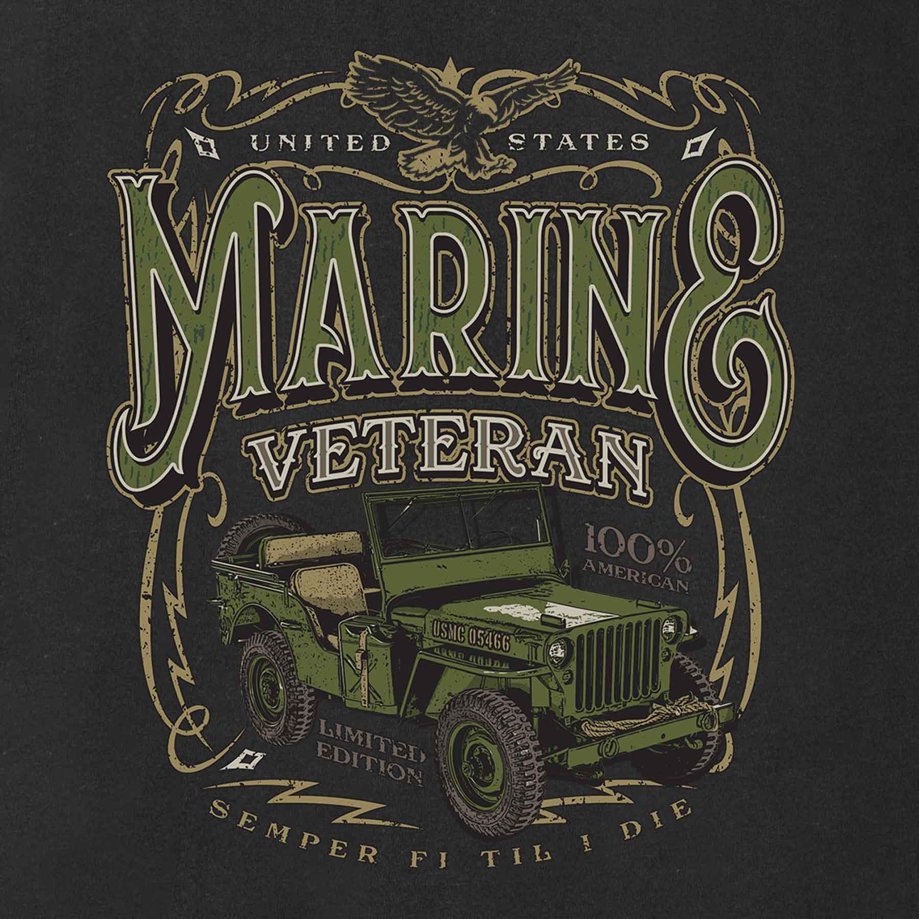 USMC Semper Fi Til I Die T-shirt - Image 3