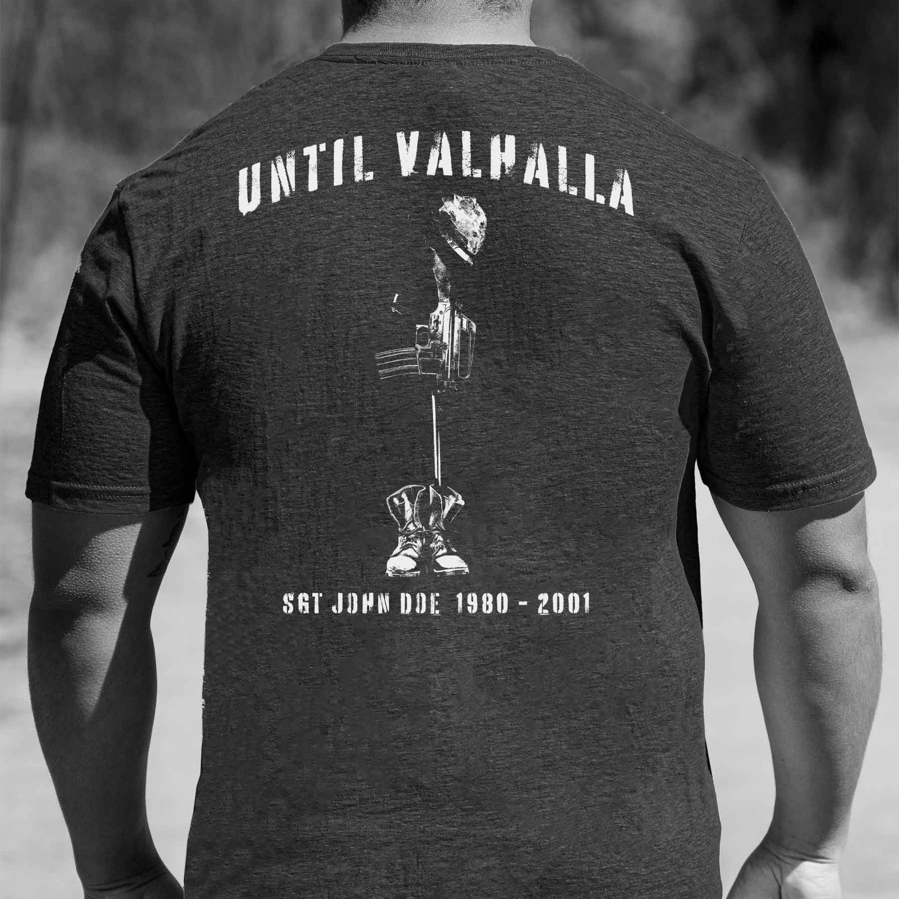 Until Valhalla Heathered T-shirt - Image 13