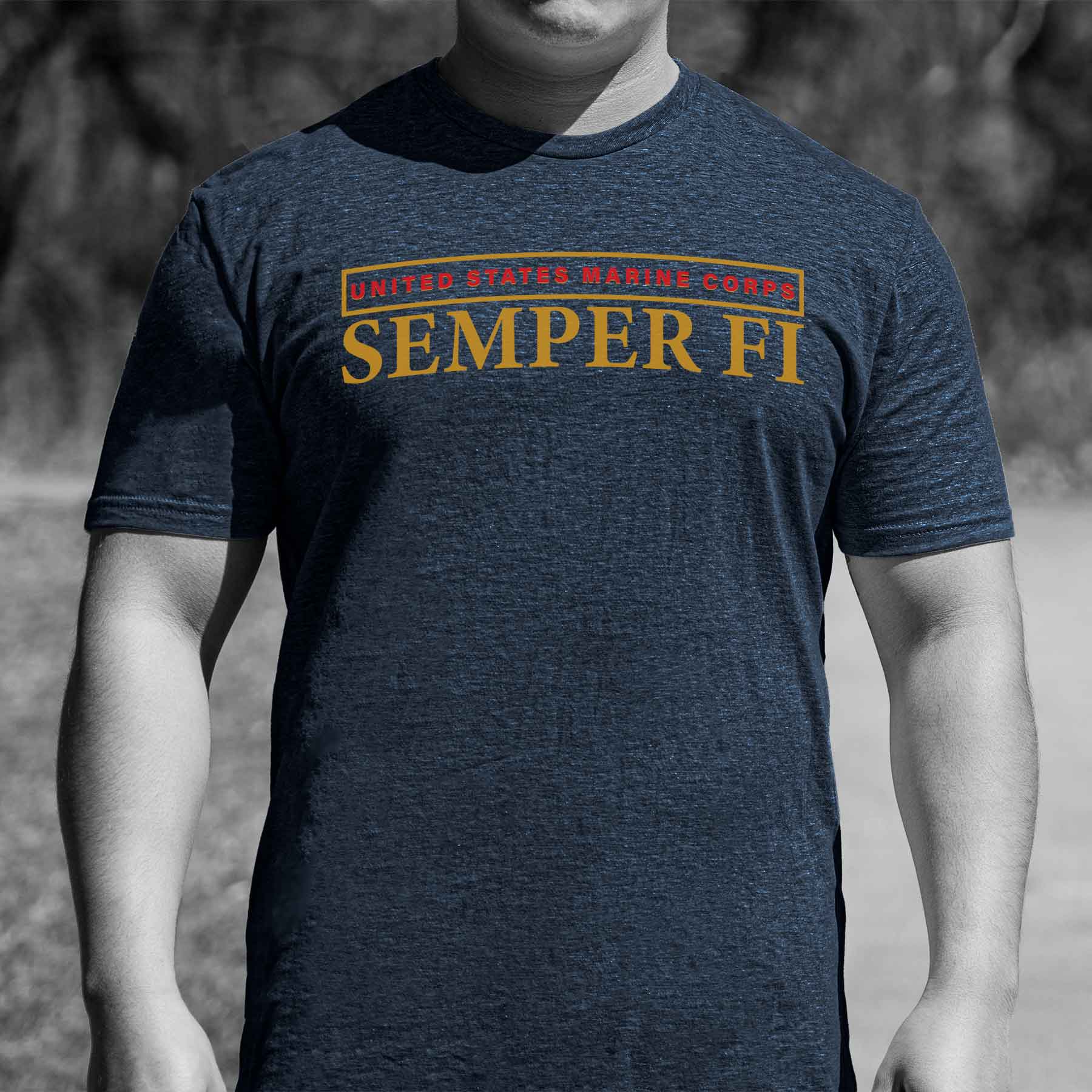 Semper Fi Arch Heather T-shirt - Image 2