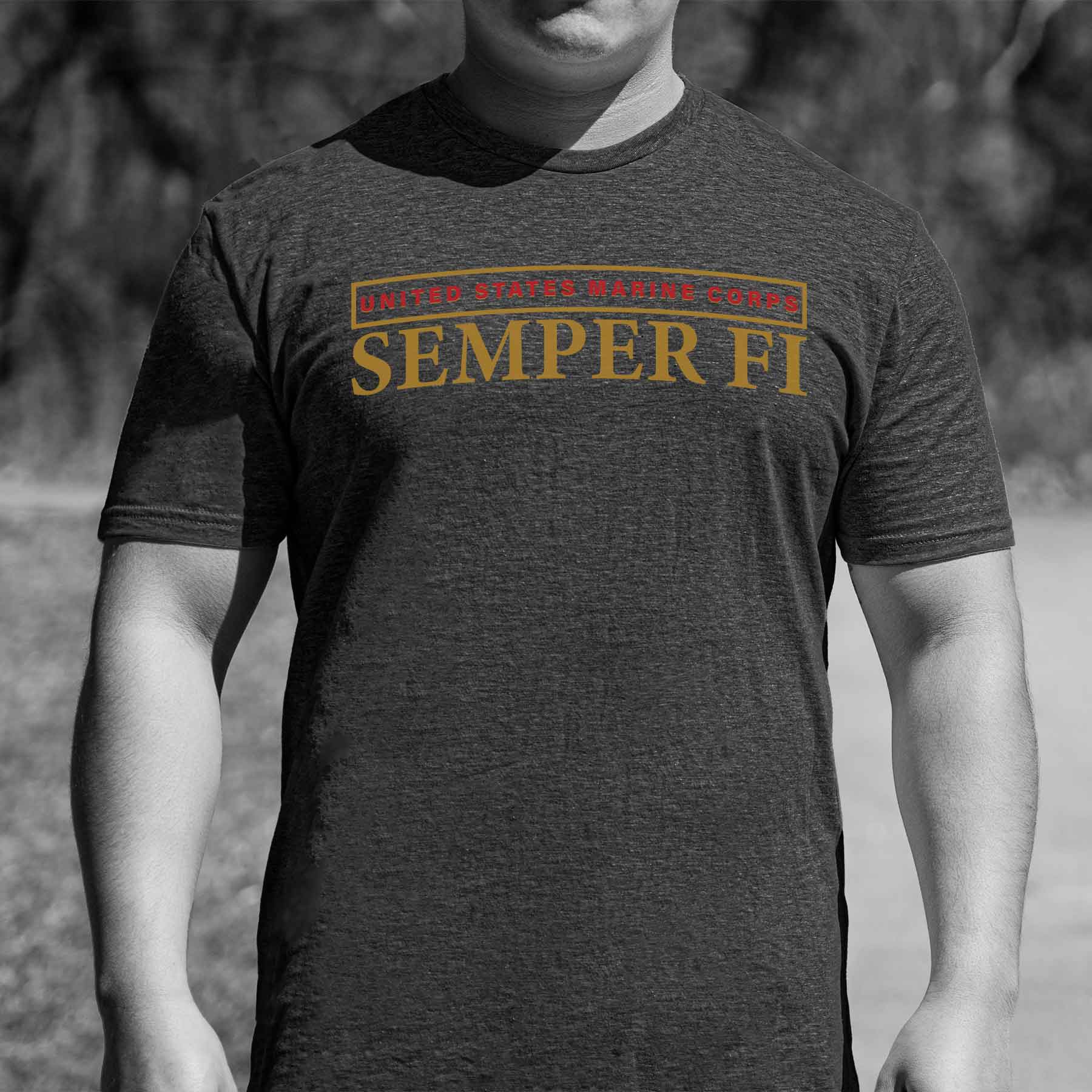 Semper Fi Arch Heather T-shirt - Image 6