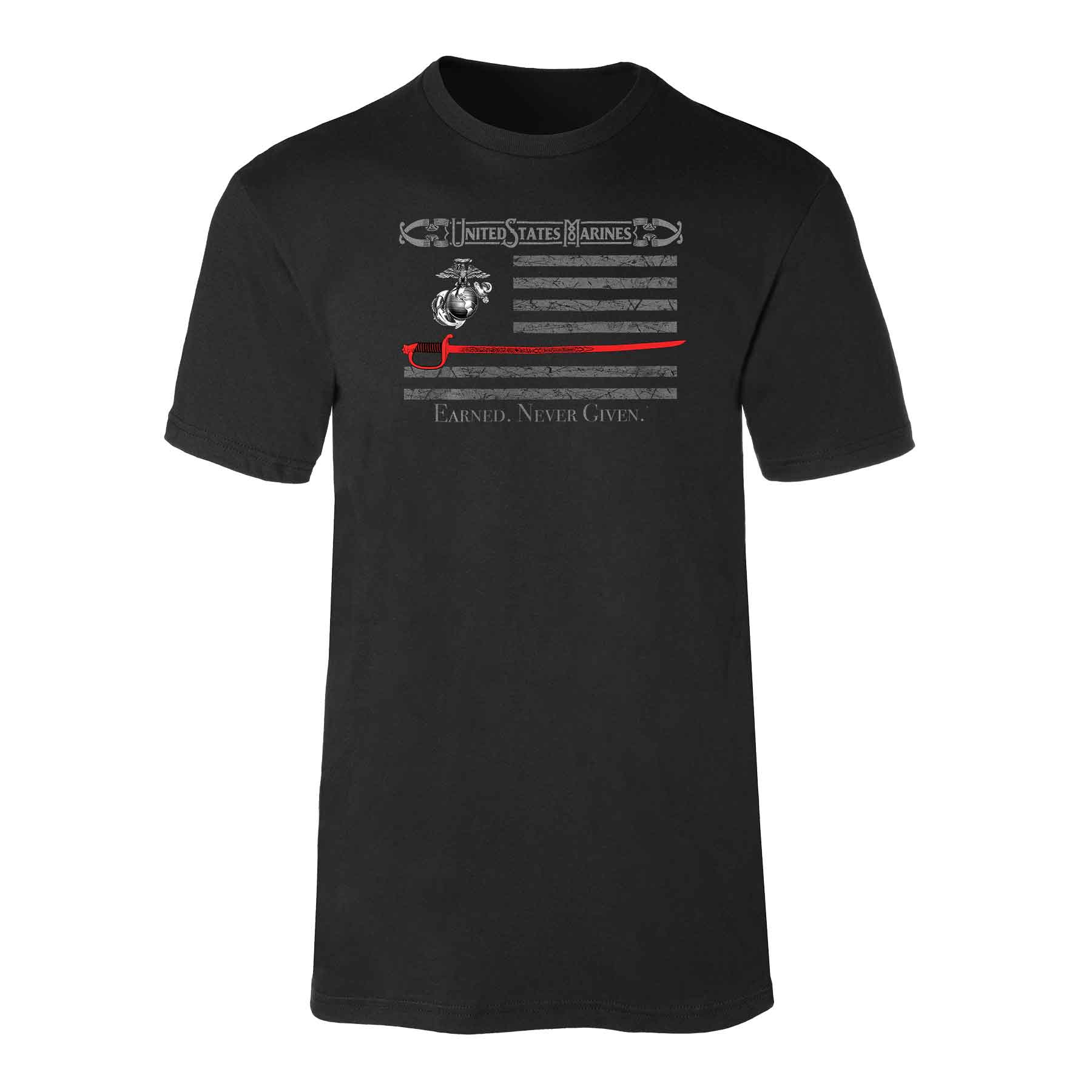 USMC Earned Never Given T-shirt - Image 4