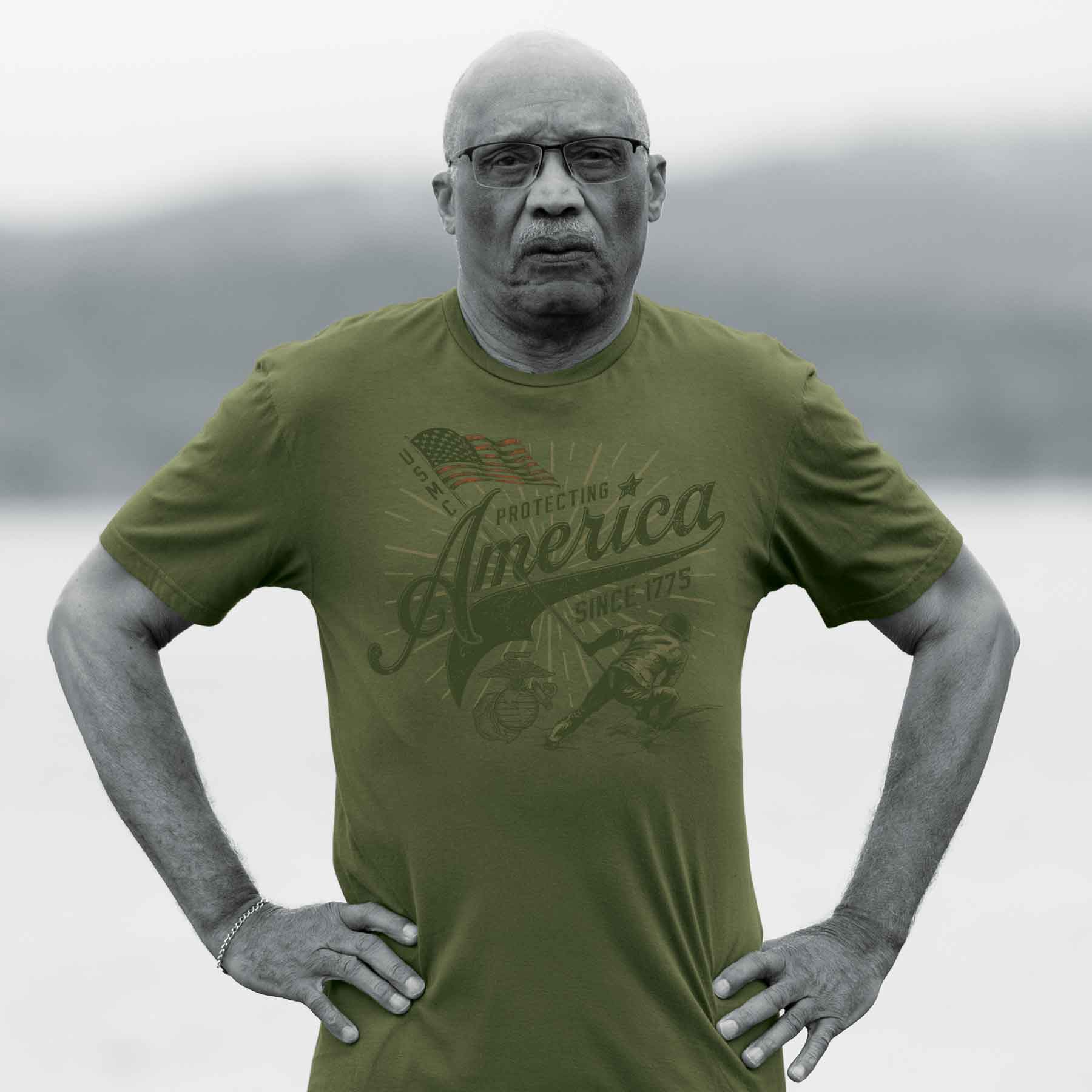USMC Protecting America Since 1775 T-shirt - Image 2