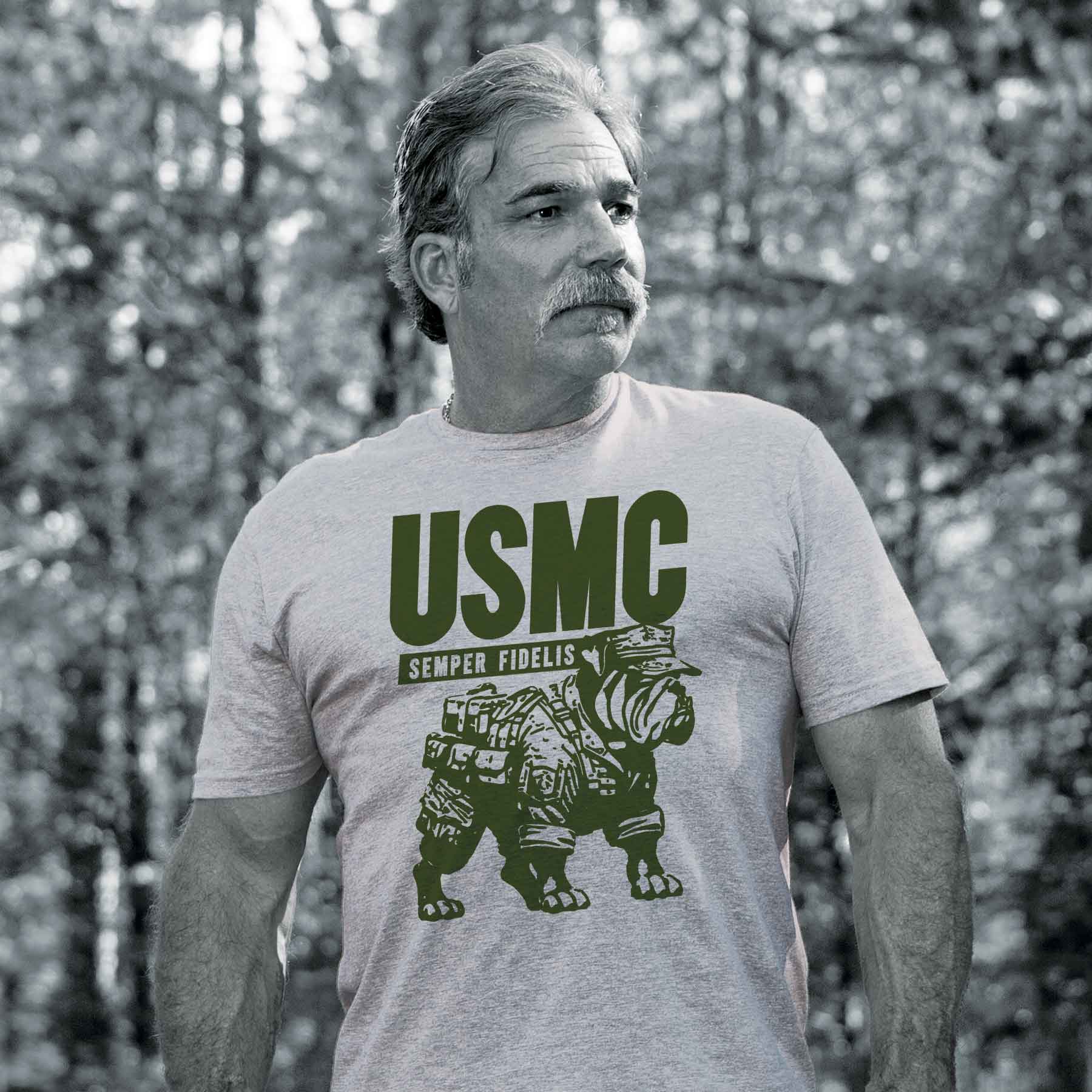 USMC Combat Bulldog T-shirt - Image 2