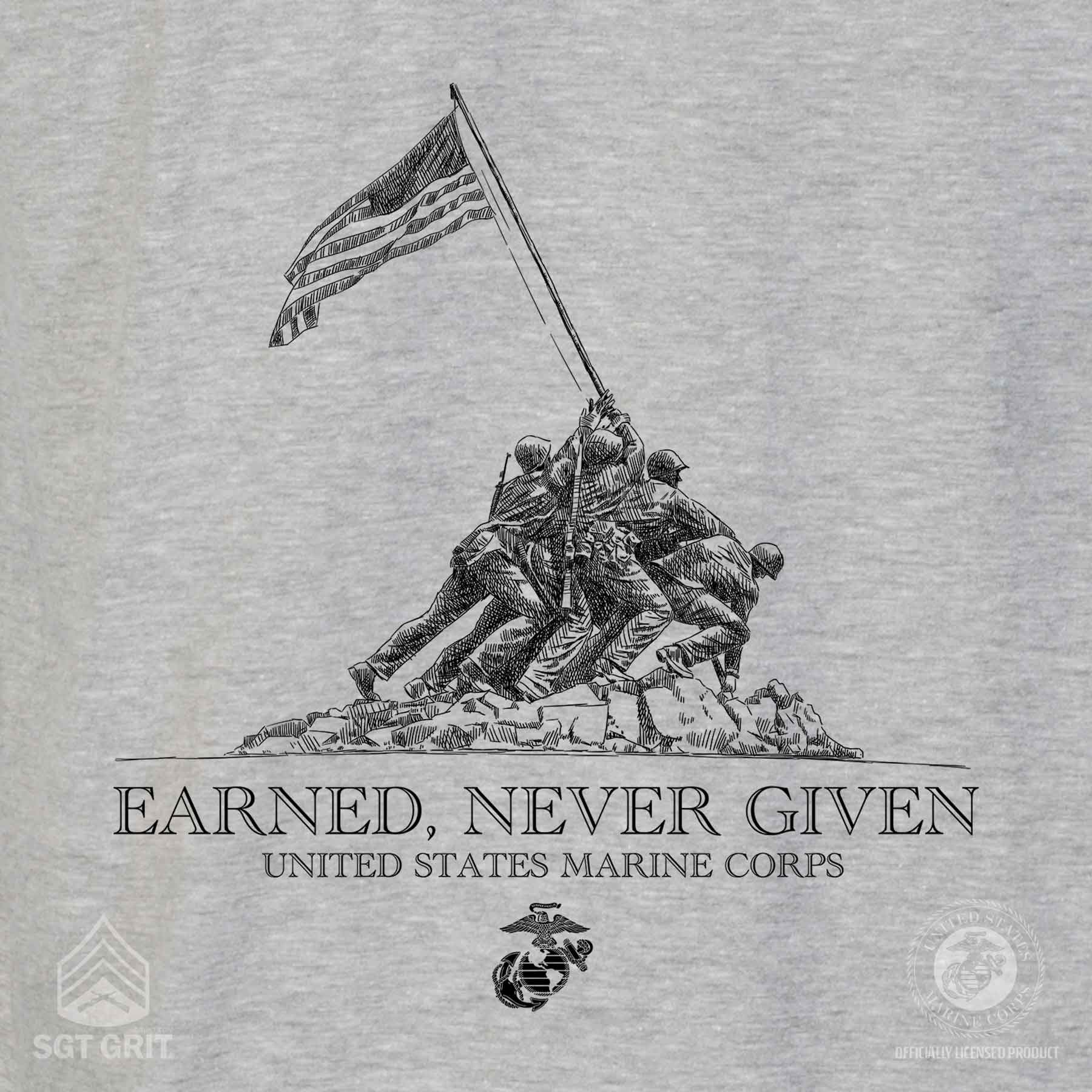 Earned Never Given Back With Left Chest T-shirt - Image 7
