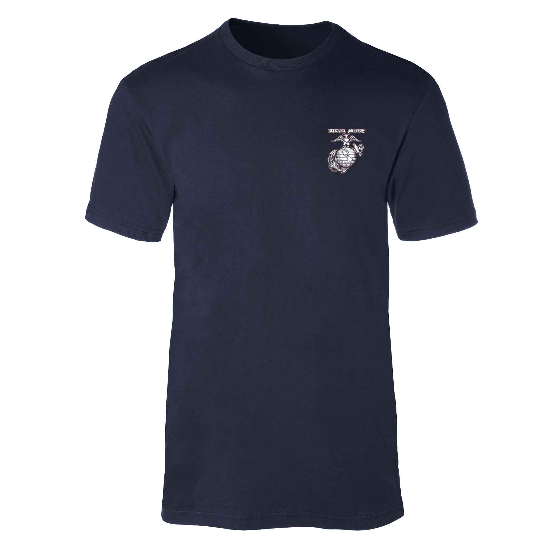 Leathernecks Back With Left Chest T-shirt - Image 4