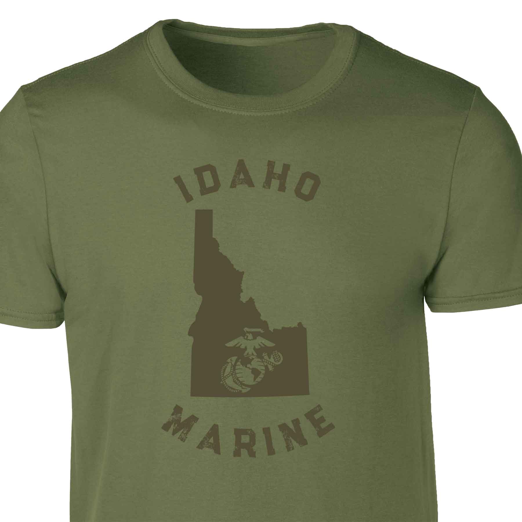 Choose Your State T-shirt, OD Green - Image 15