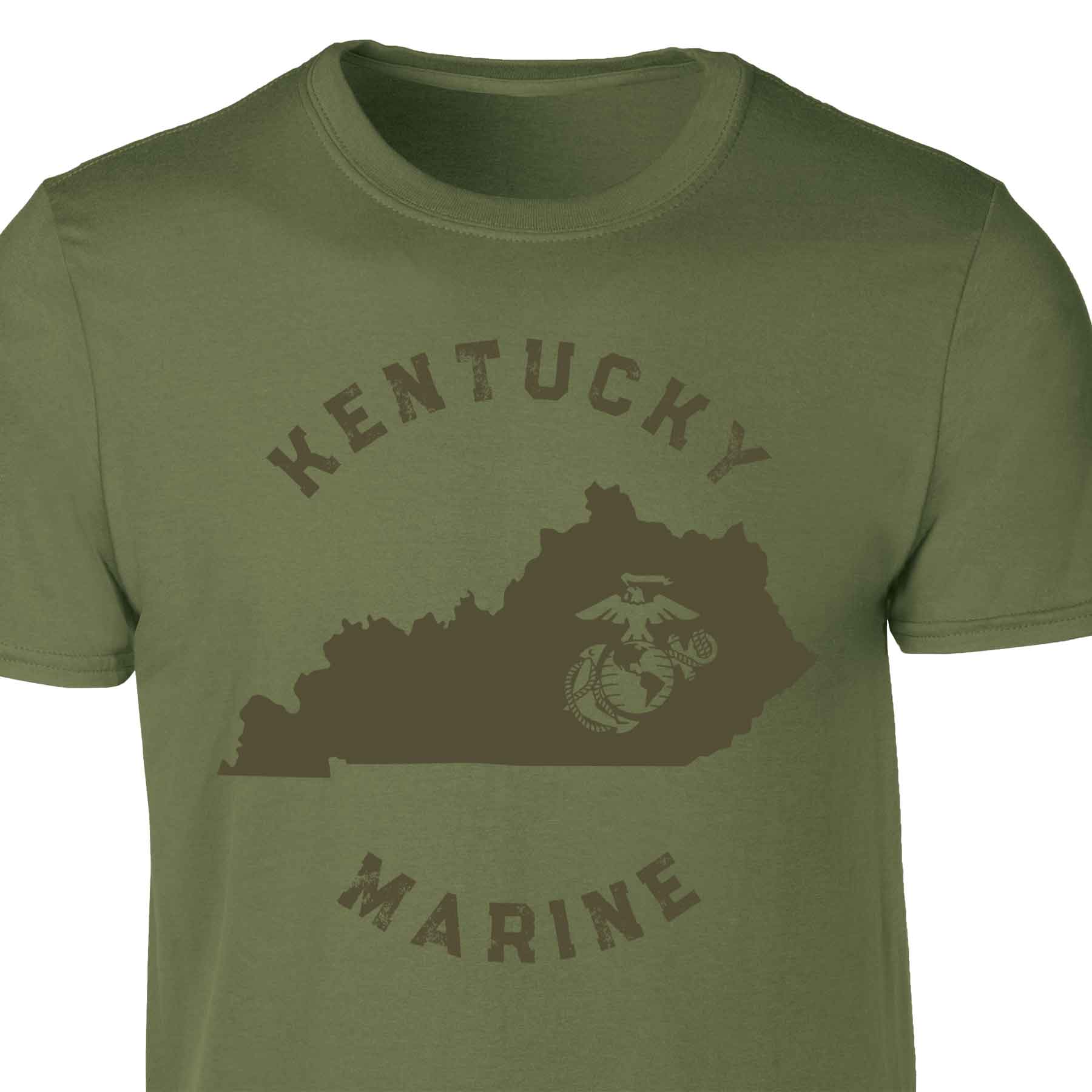 Choose Your State T-shirt, OD Green - Image 20