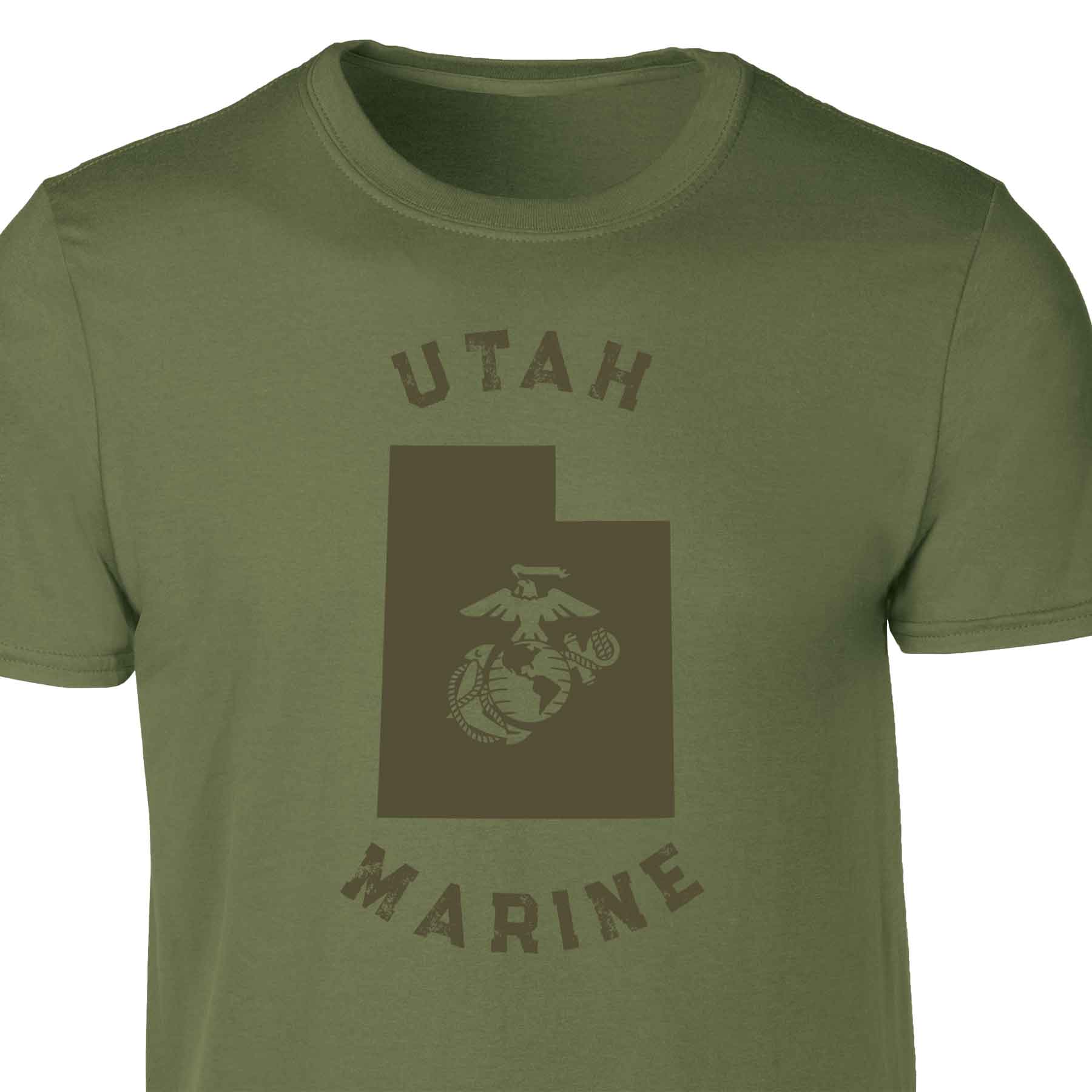 Choose Your State T-shirt, OD Green - Image 22