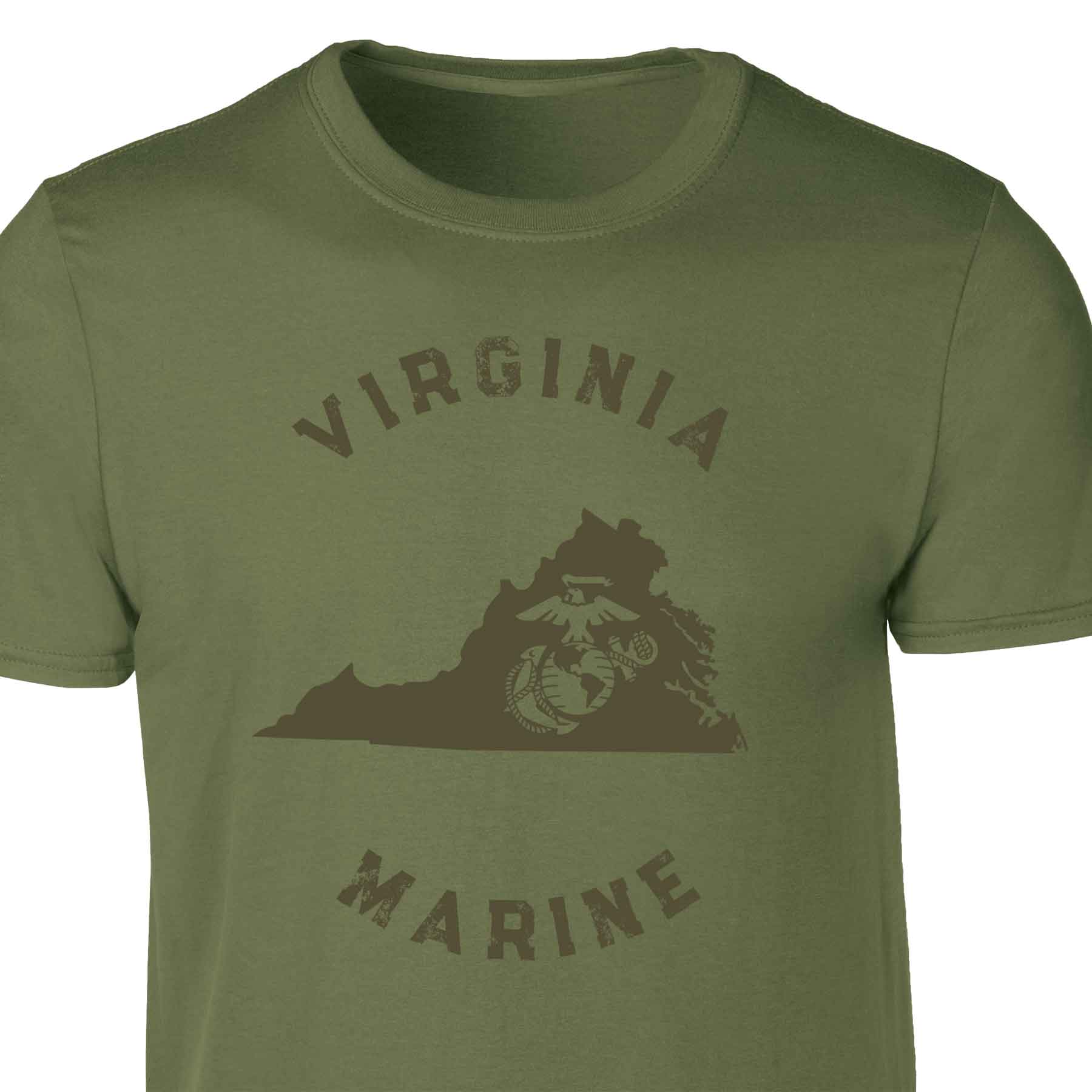 Choose Your State T-shirt, OD Green - Image 23