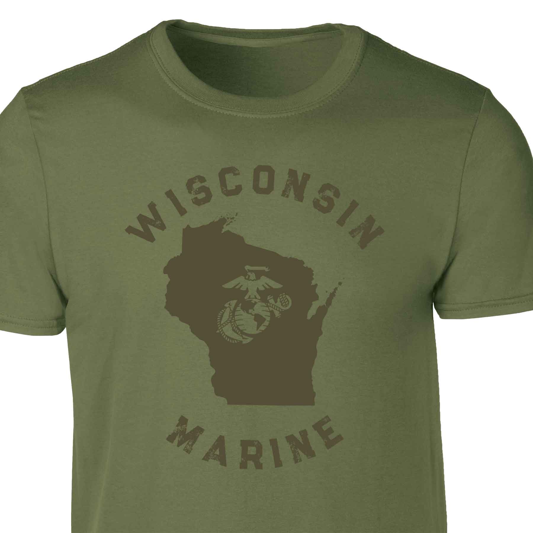Choose Your State T-shirt, OD Green - Image 26