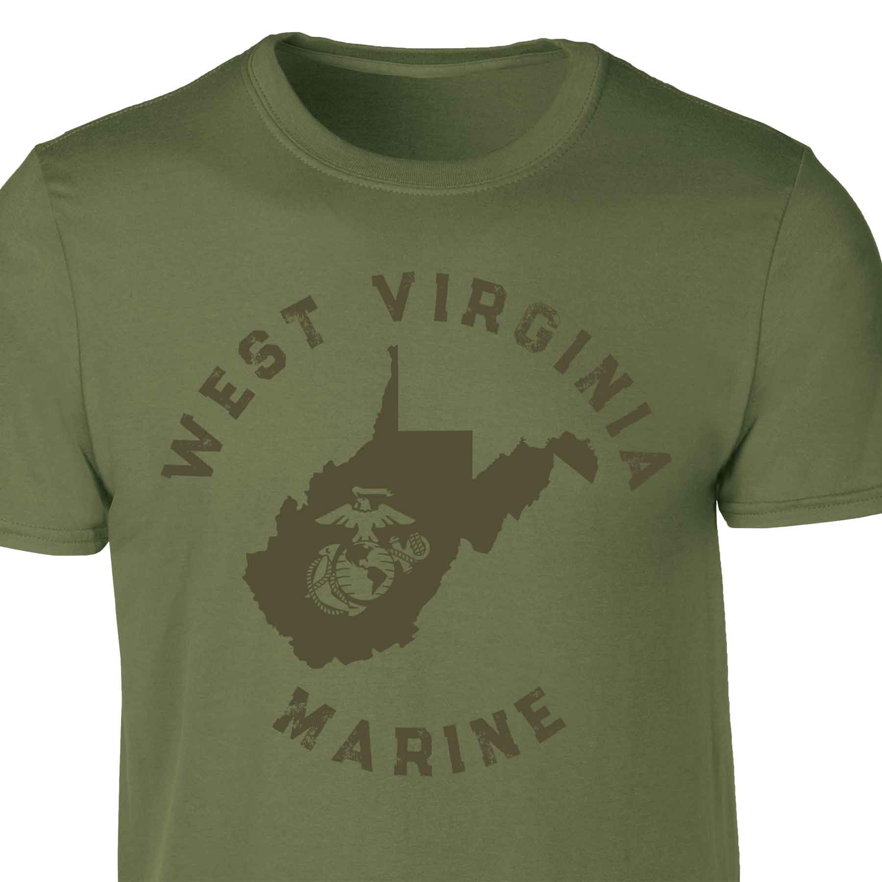 Choose Your State T-shirt, OD Green - Image 27