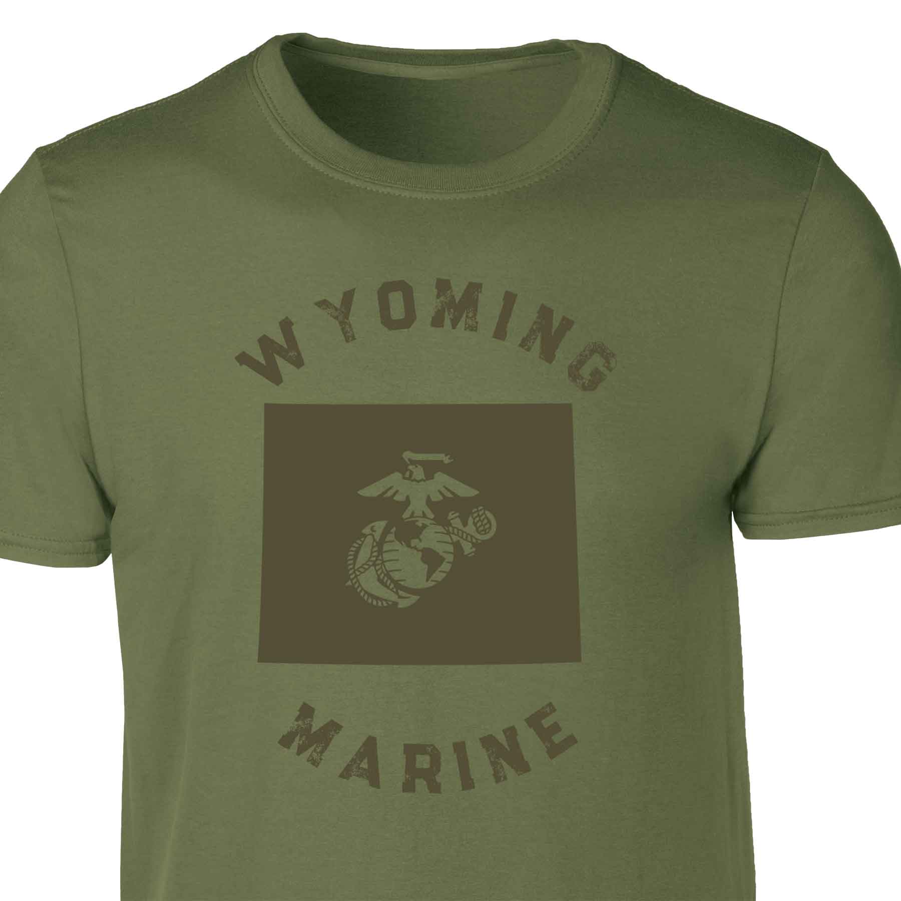 Choose Your State T-shirt, OD Green - Image 28
