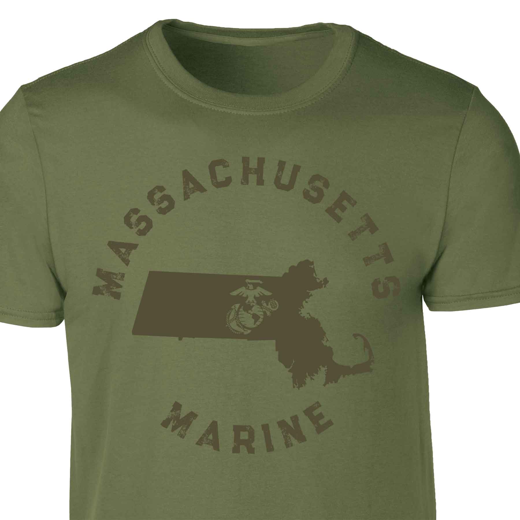 Choose Your State T-shirt, OD Green - Image 29