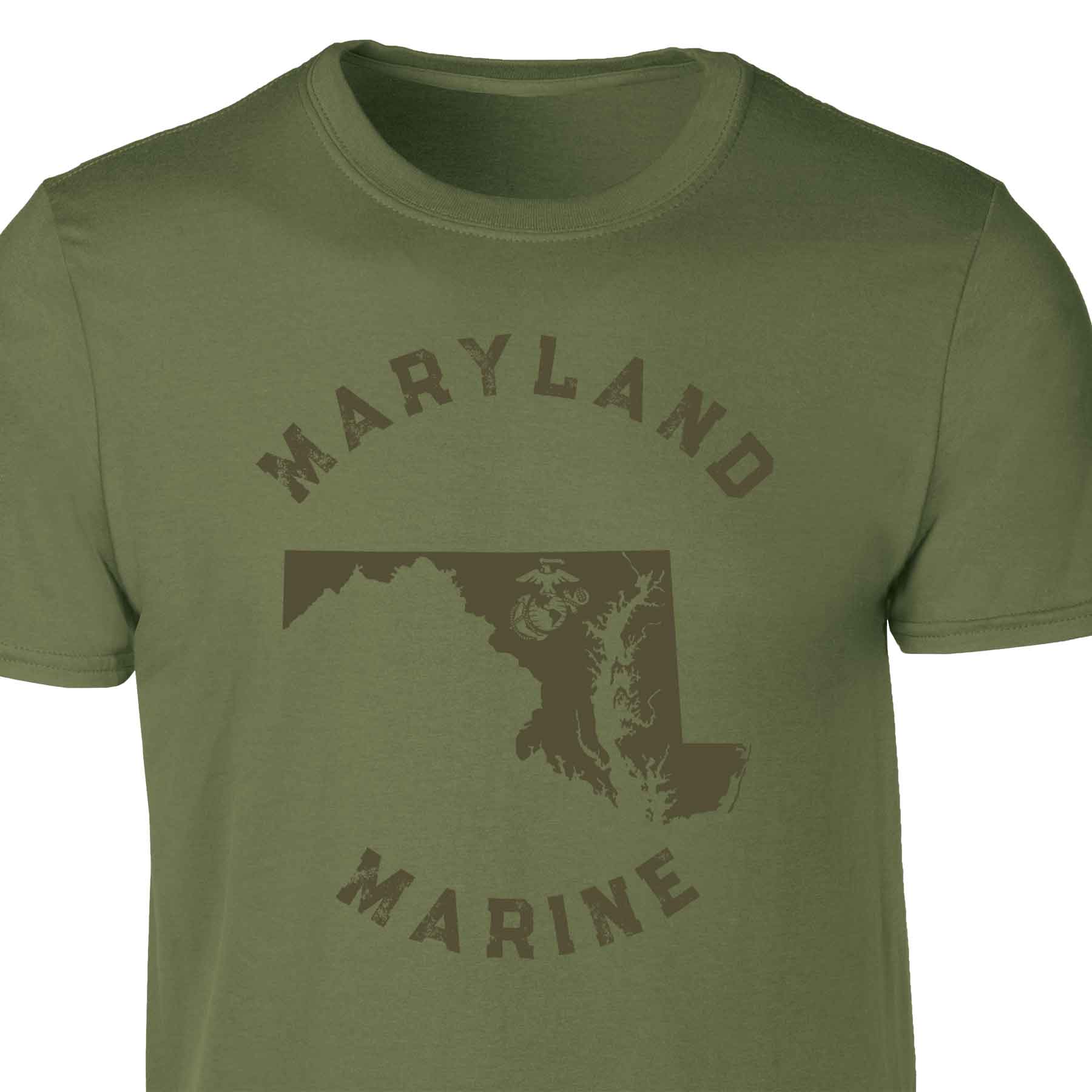 Choose Your State T-shirt, OD Green - Image 30
