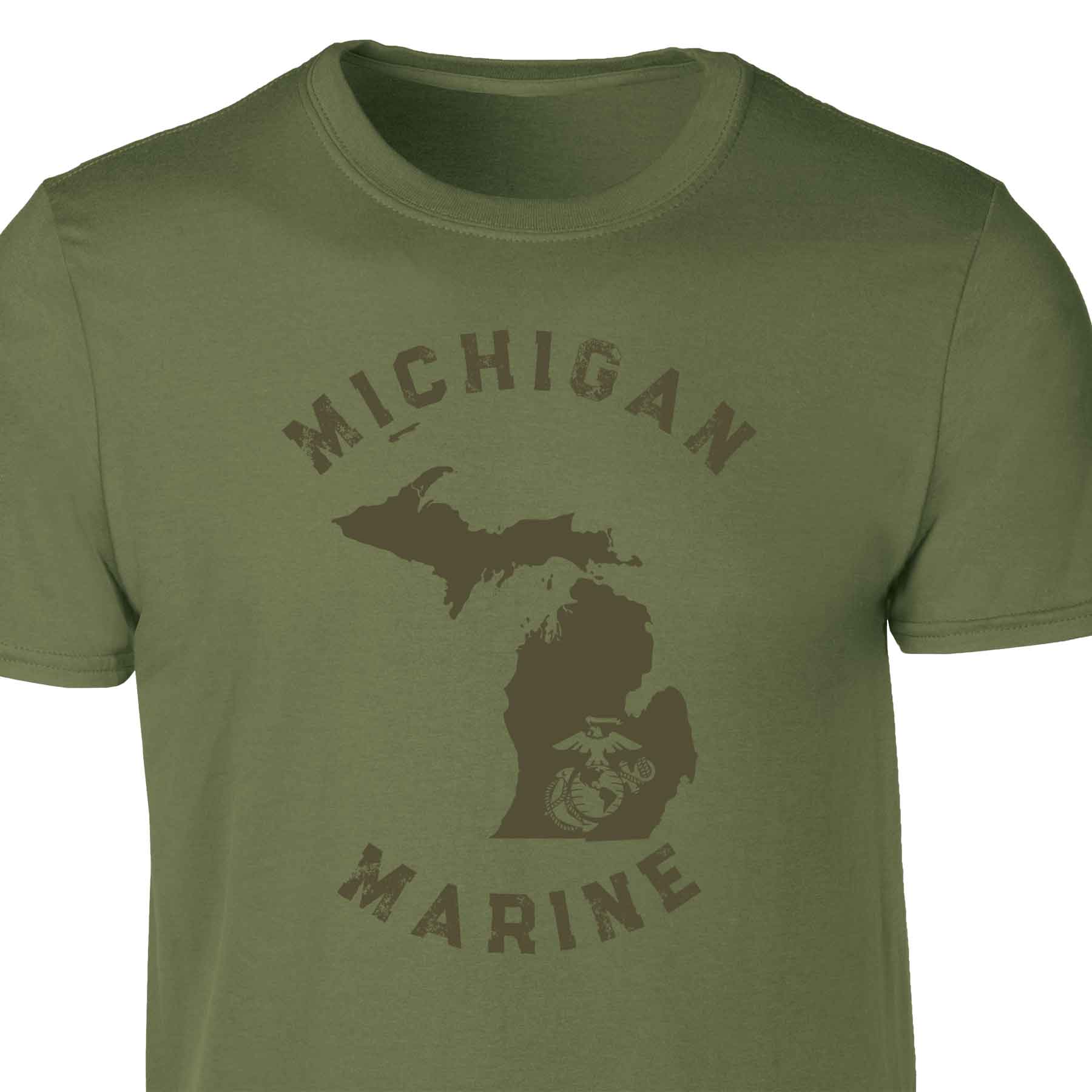 Choose Your State T-shirt, OD Green - Image 32