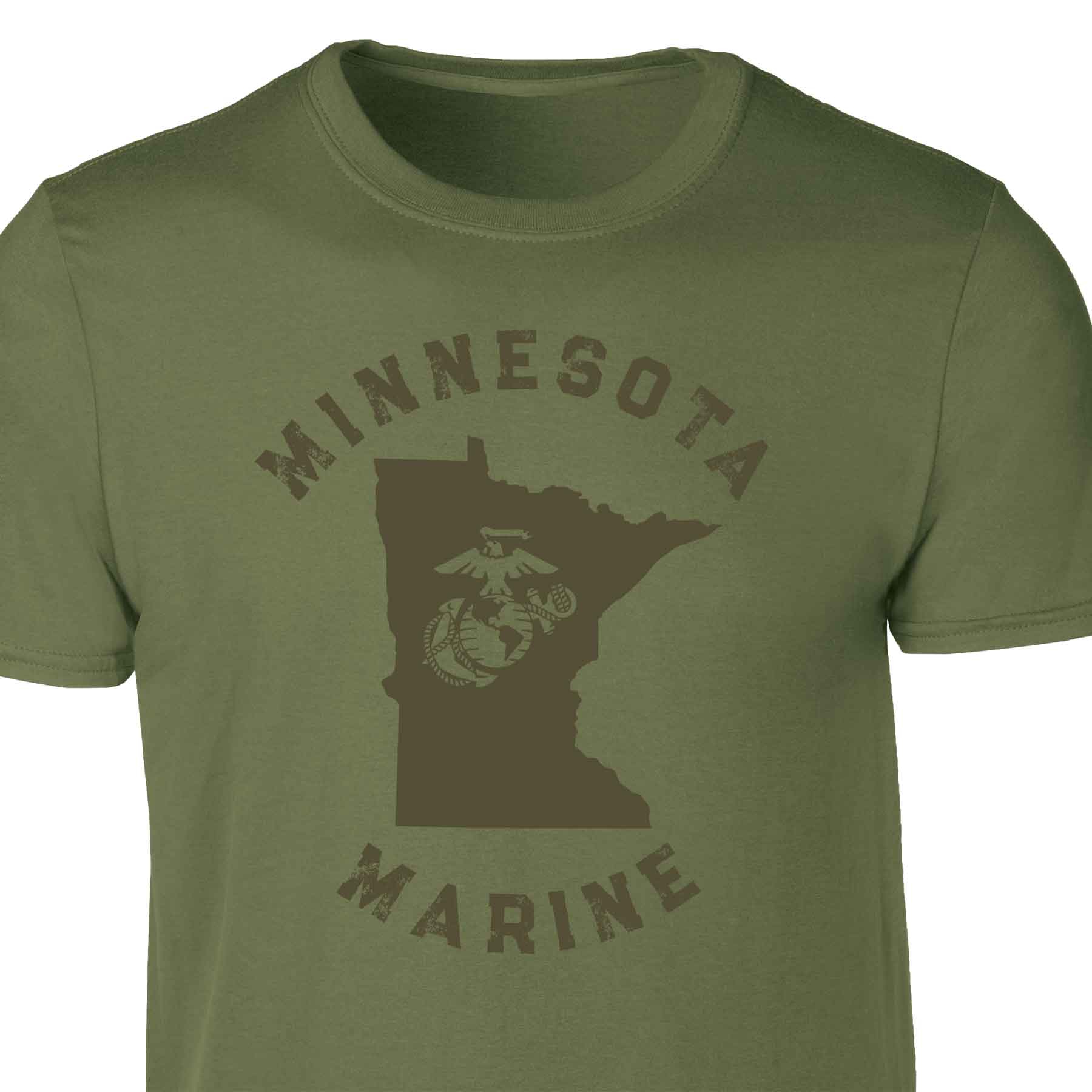Choose Your State T-shirt, OD Green - Image 33