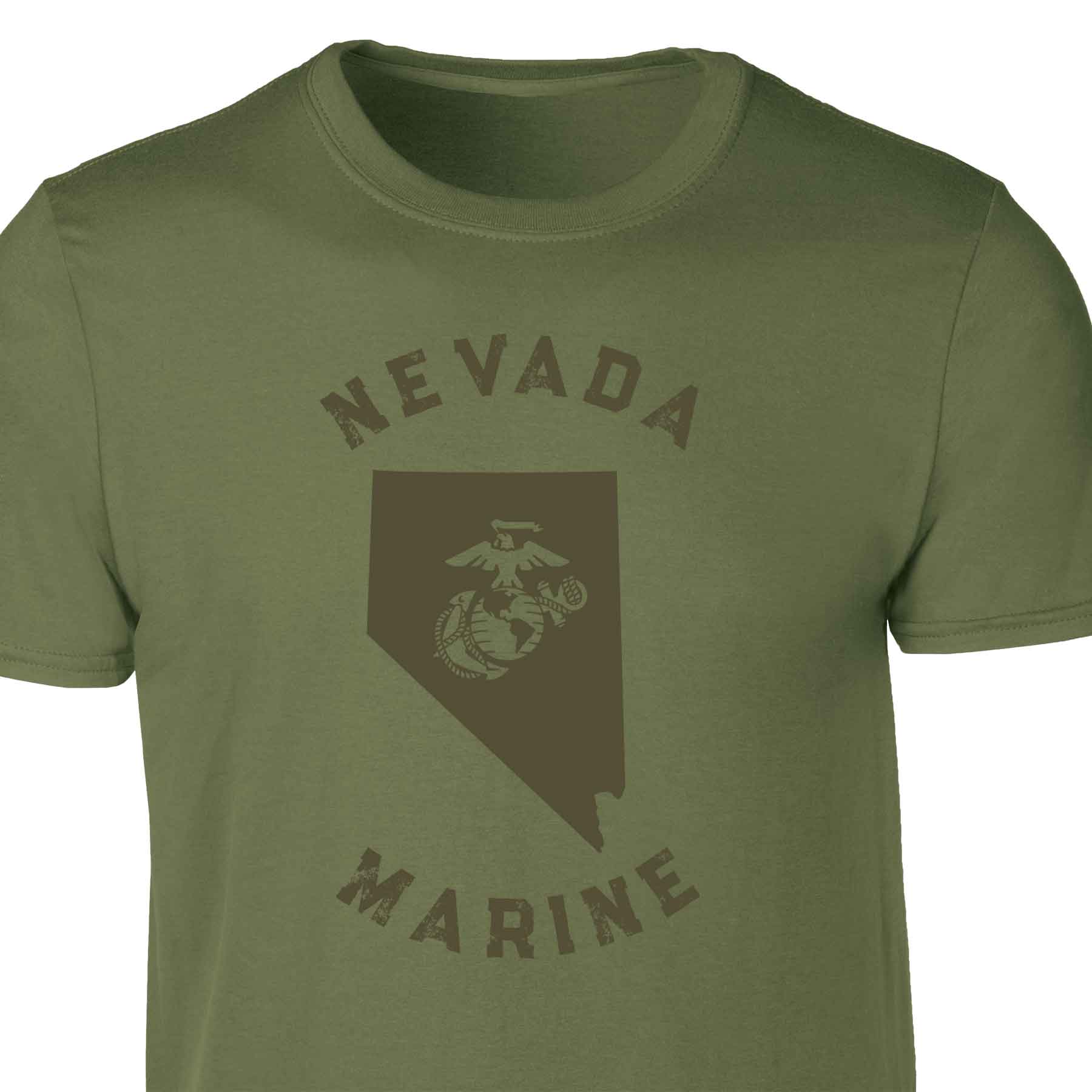Choose Your State T-shirt, OD Green - Image 43