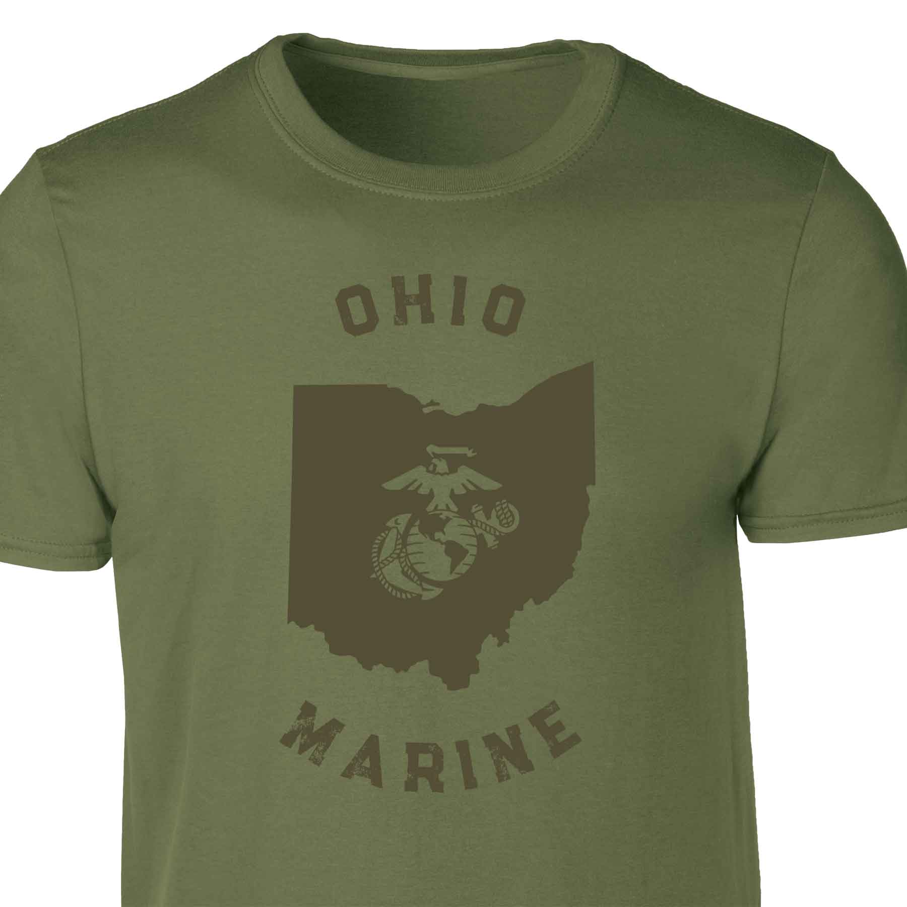 Choose Your State T-shirt, OD Green - Image 45
