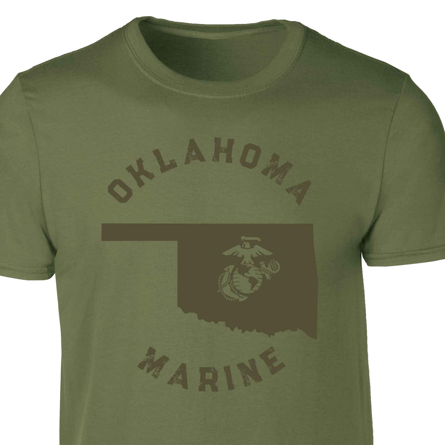 Choose Your State T-shirt, OD Green - Image 46