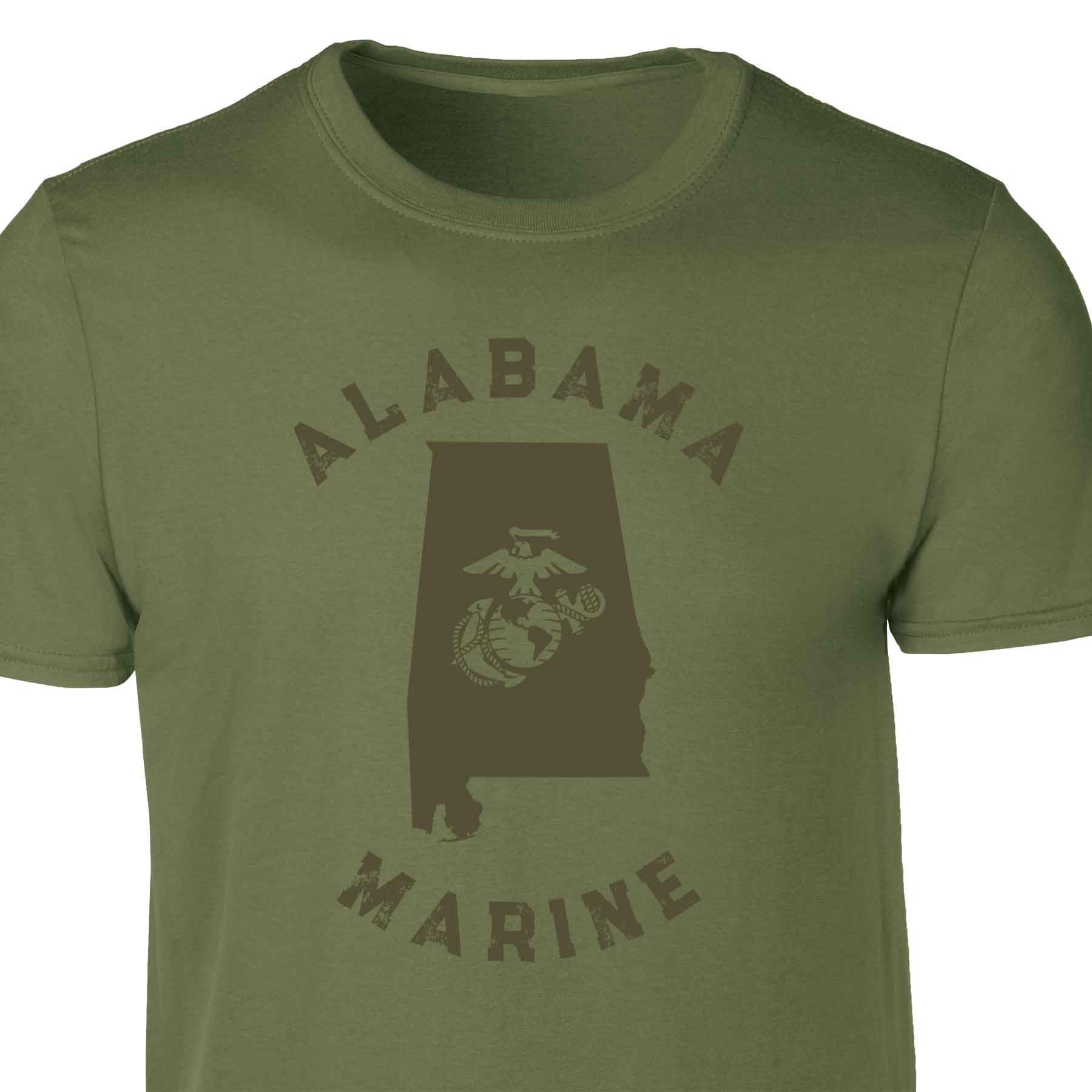 Choose Your State T-shirt, OD Green - Image 5