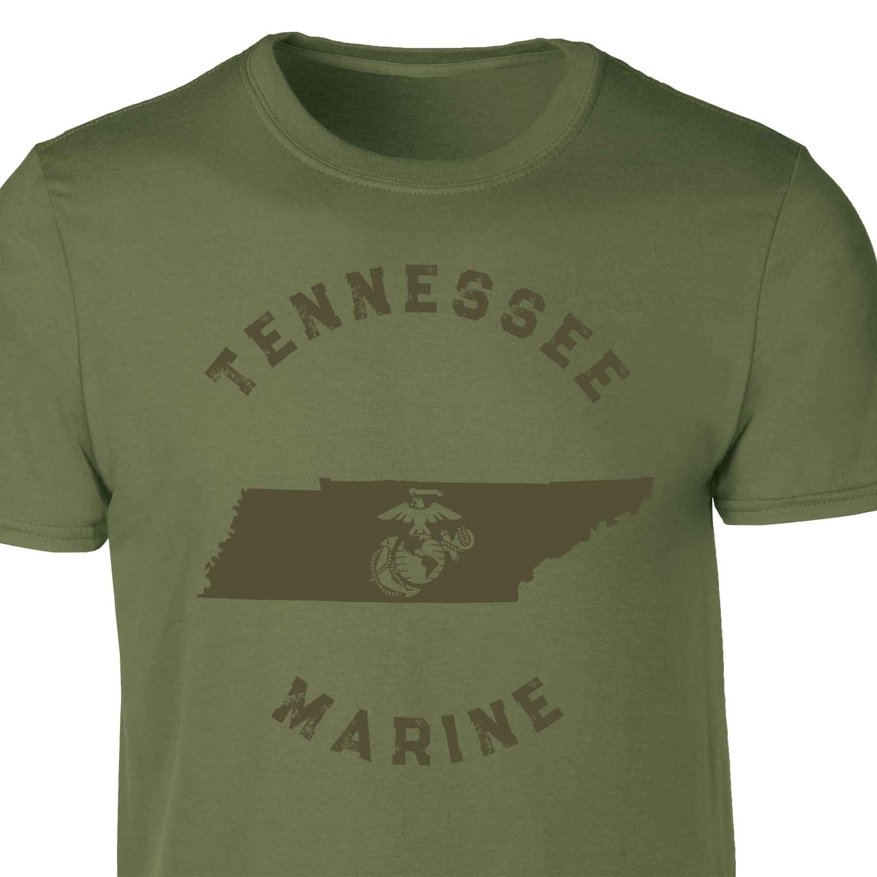 Choose Your State T-shirt, OD Green - Image 52