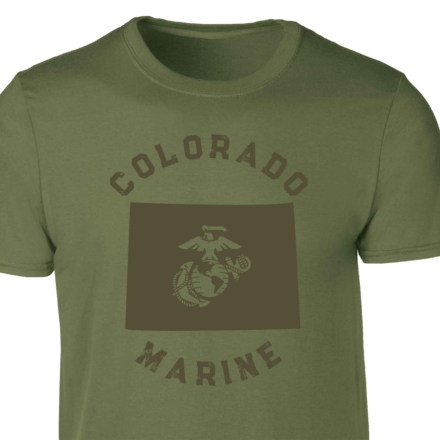 Choose Your State T-shirt, OD Green - Image 9