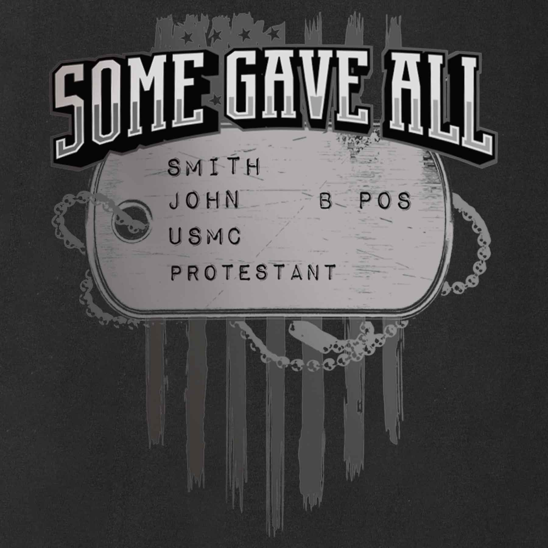 Some Gave All Personalized Dog Tag T-shirt - Image 8