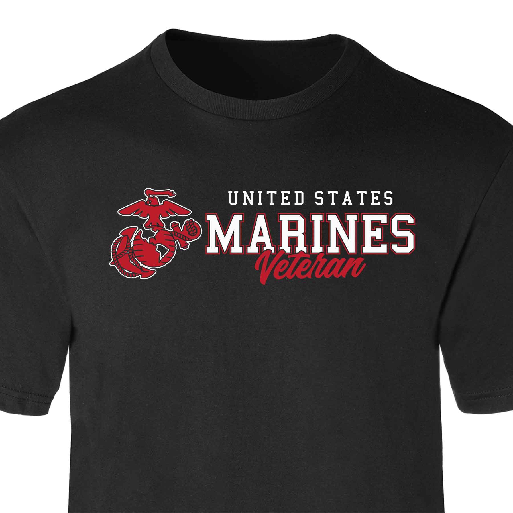 USMC Veteran Script T-shirt - Image 10