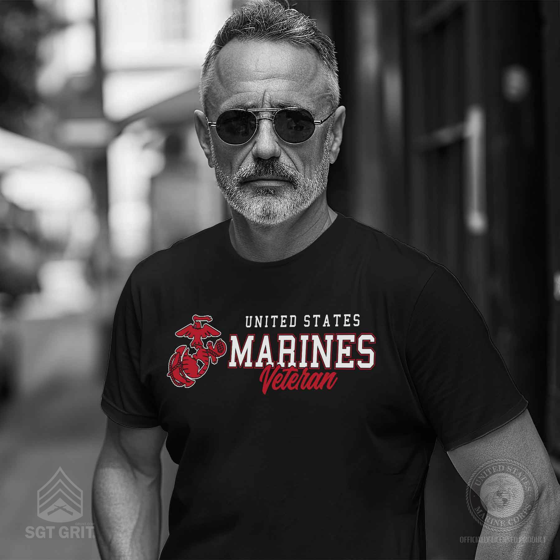 USMC Veteran Script T-shirt - Image 11