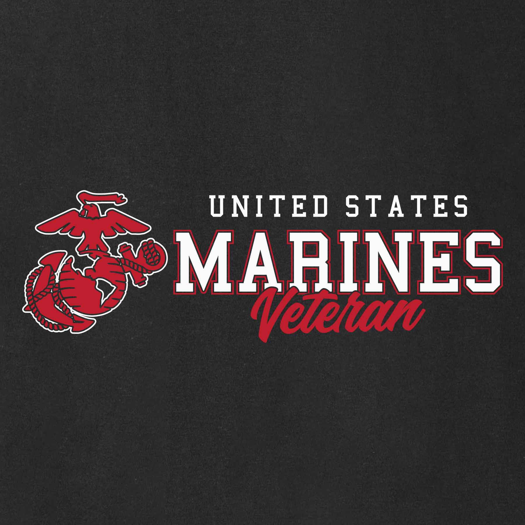 USMC Veteran Script T-shirt - Image 12