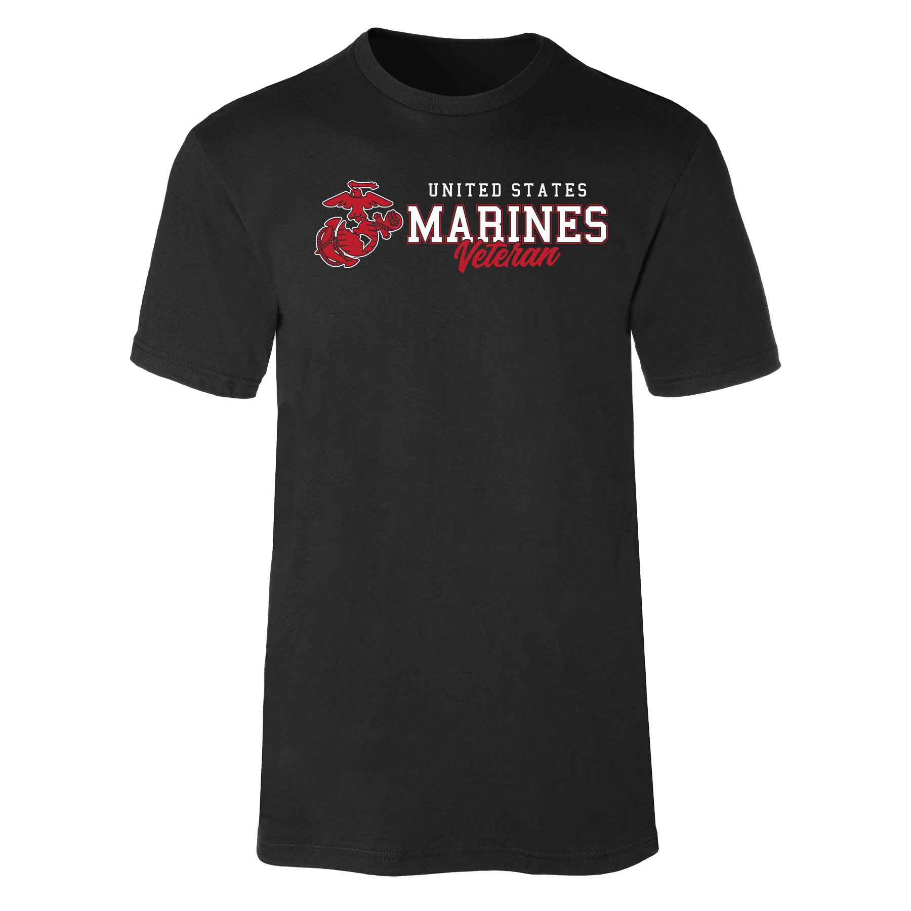 USMC Veteran Script T-shirt - Image 13