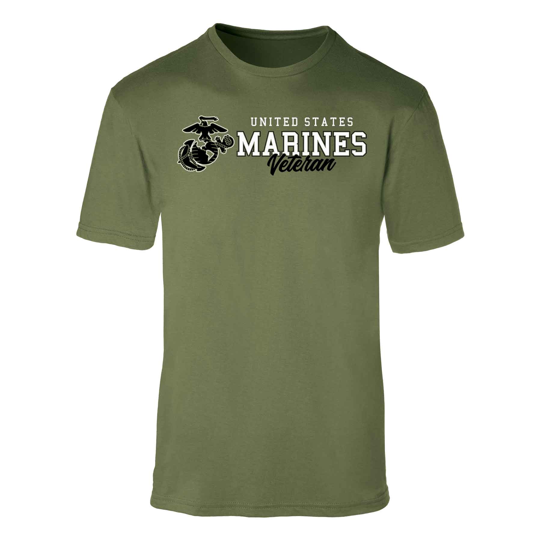 USMC Veteran Script T-shirt - Image 9
