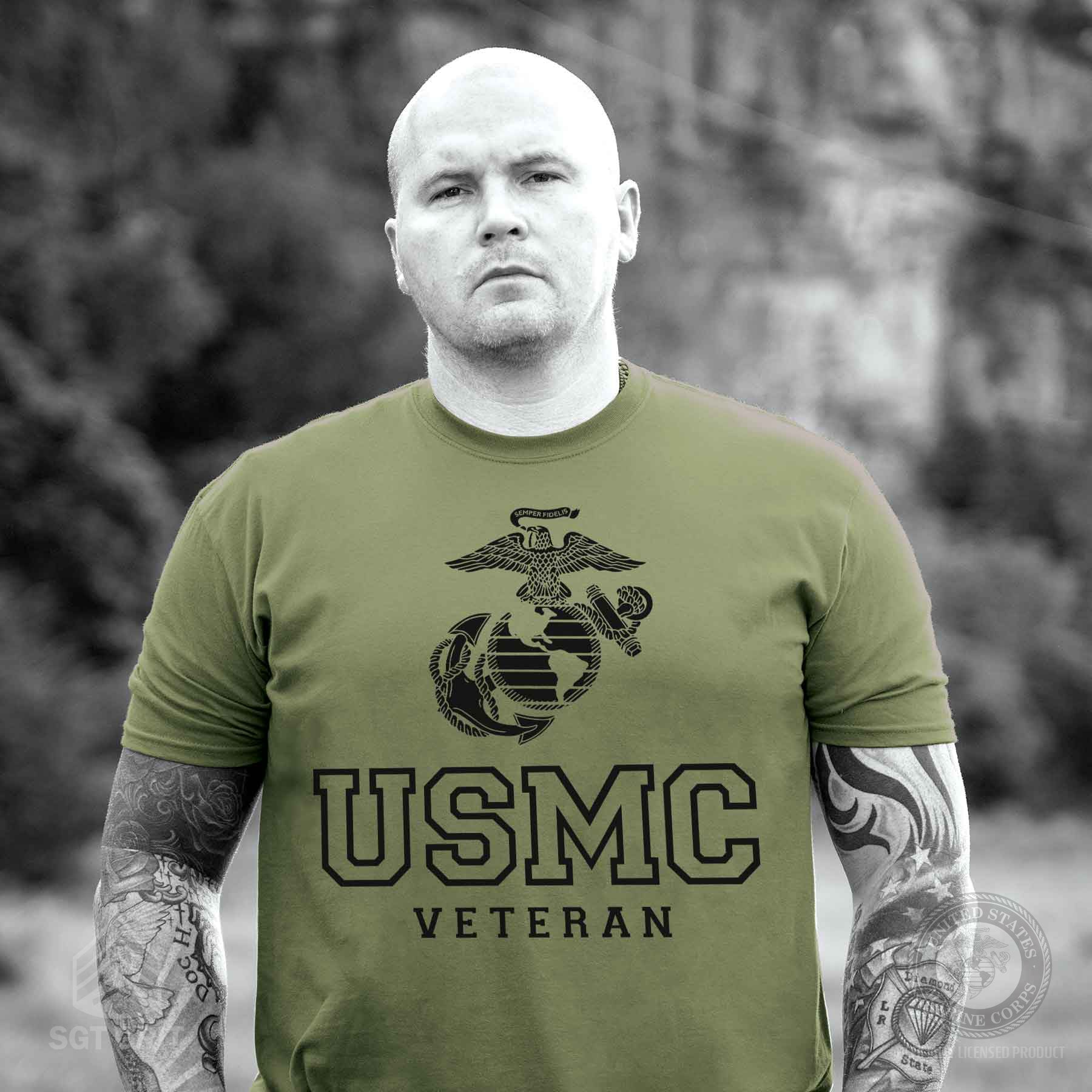 USMC Veteran Tonal T-shirt - Image 11