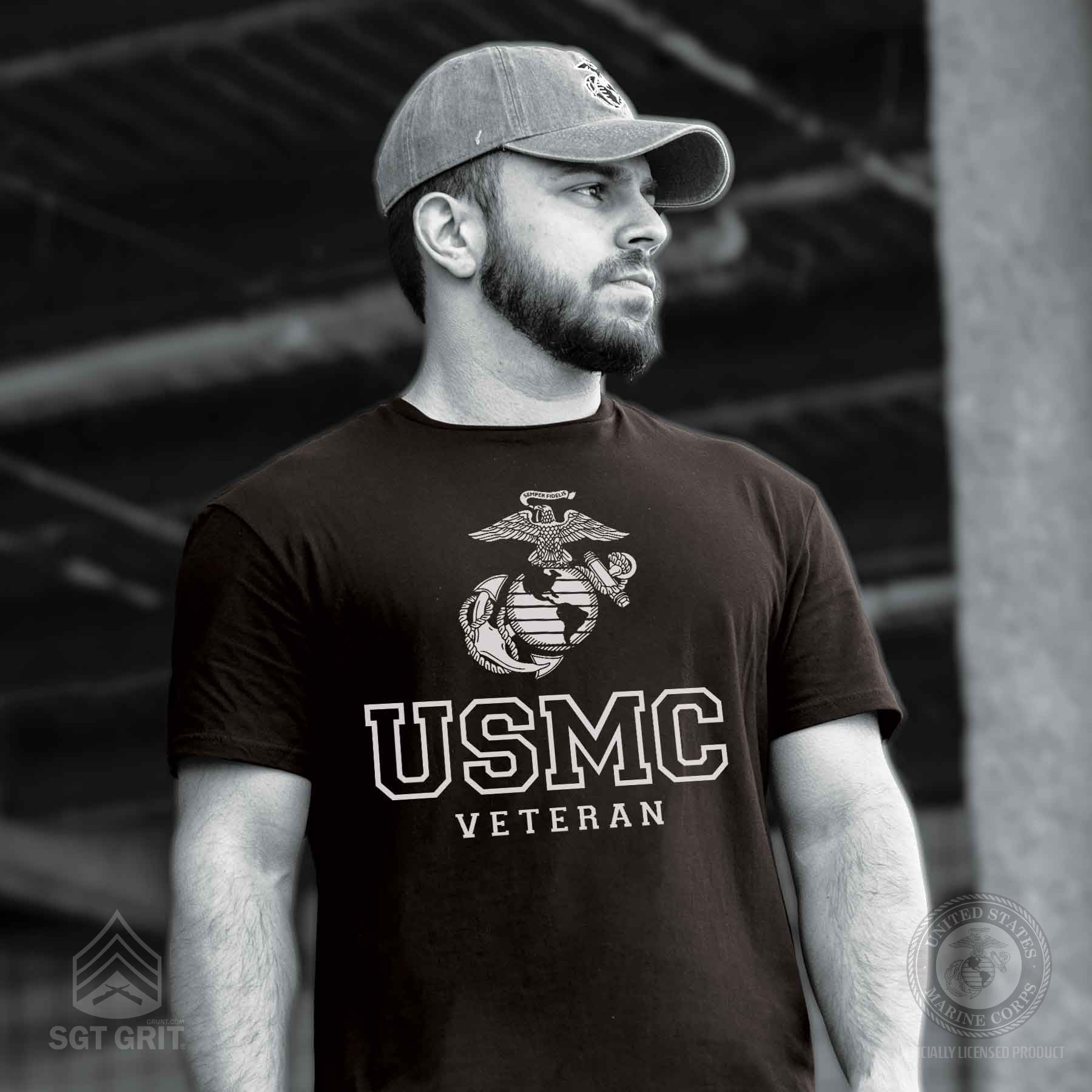 USMC Veteran Tonal T-shirt - Image 7