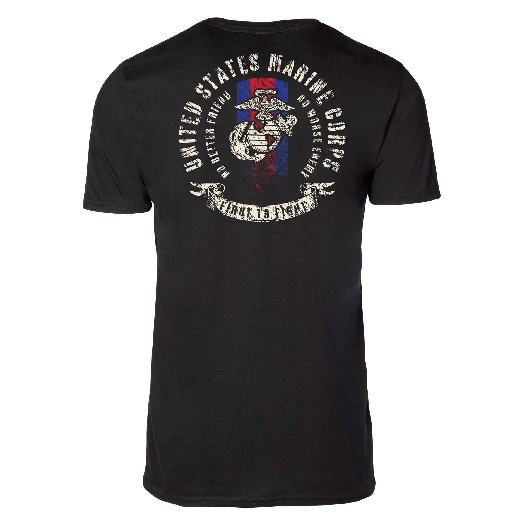 USMC Blood Stripe EGA T-shirt, Black - Image 7
