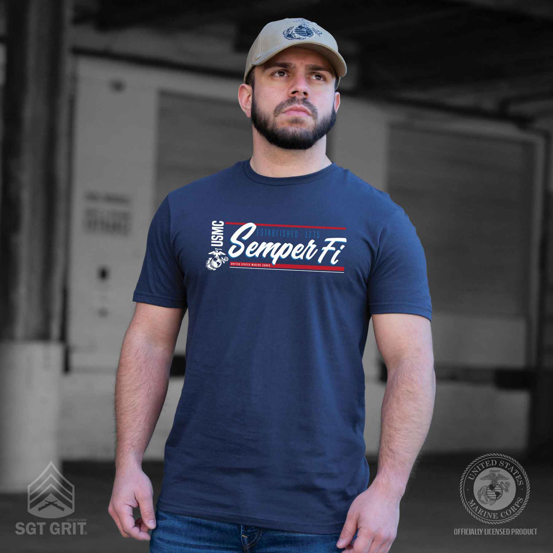 USMC Semper Fi Script T-shirt - Image 6