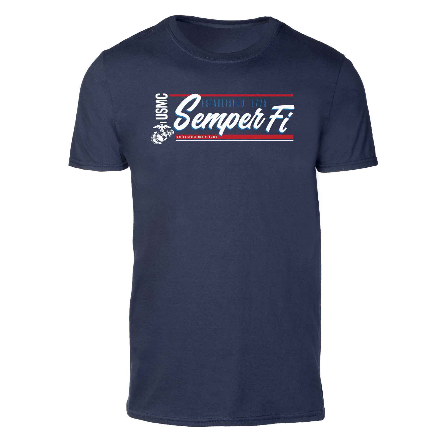 USMC Semper Fi Script T-shirt - Image 8