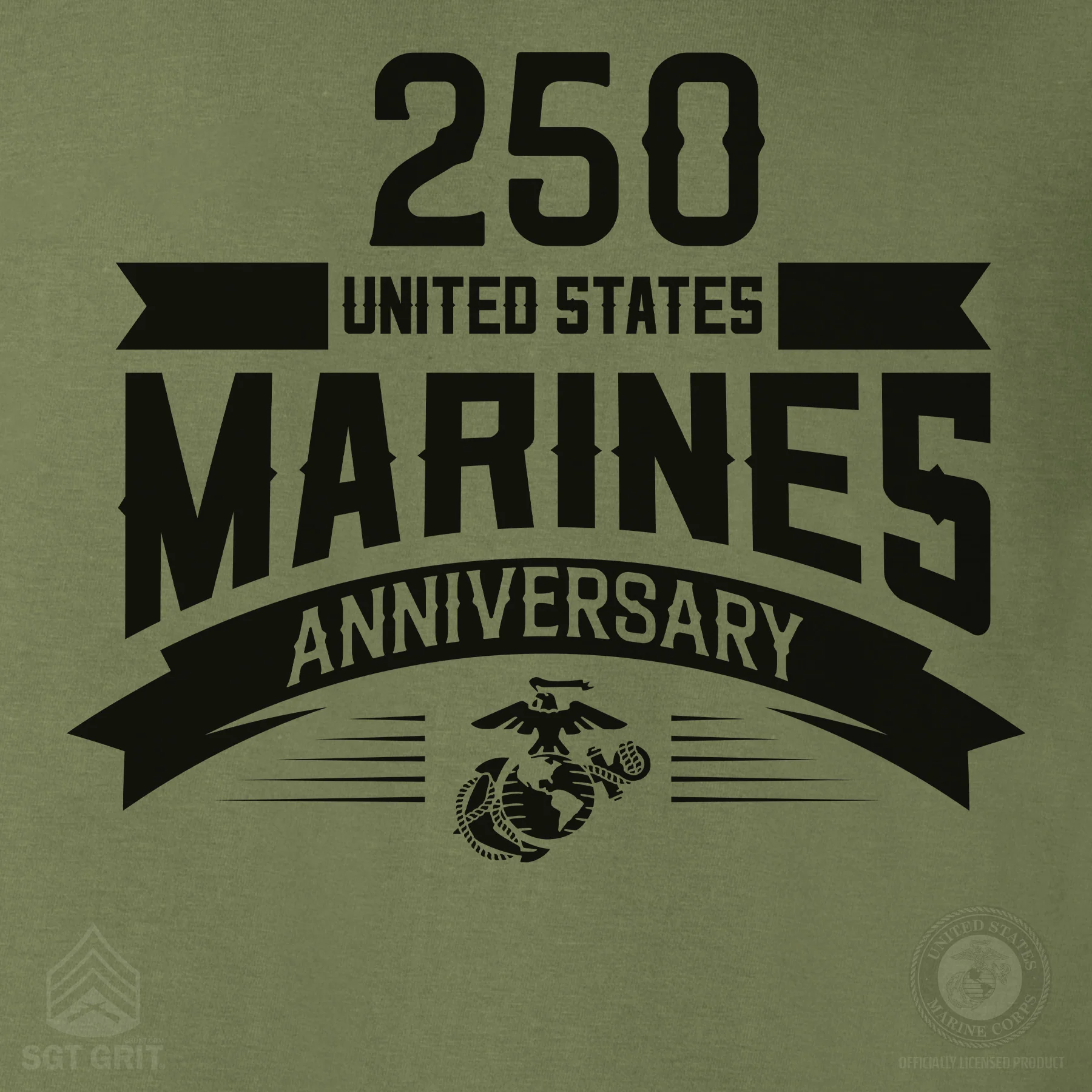 USMC 250th Anniversary Ribbon T-Shirt - Image 4